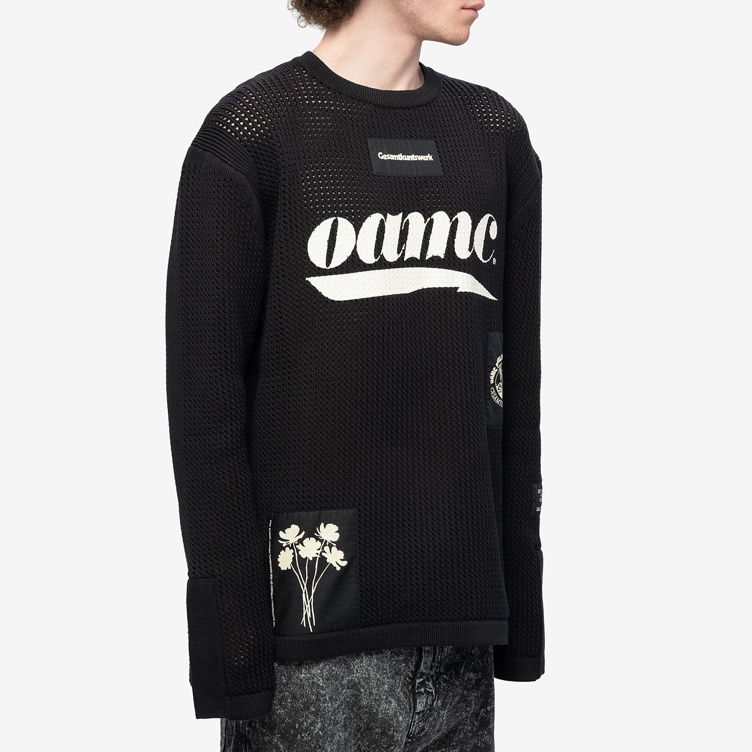 OAMC 1y0225 Logo Crewneck Sweater in Black Size US M / EU 48-50 / 2 - 3 Thumbnail