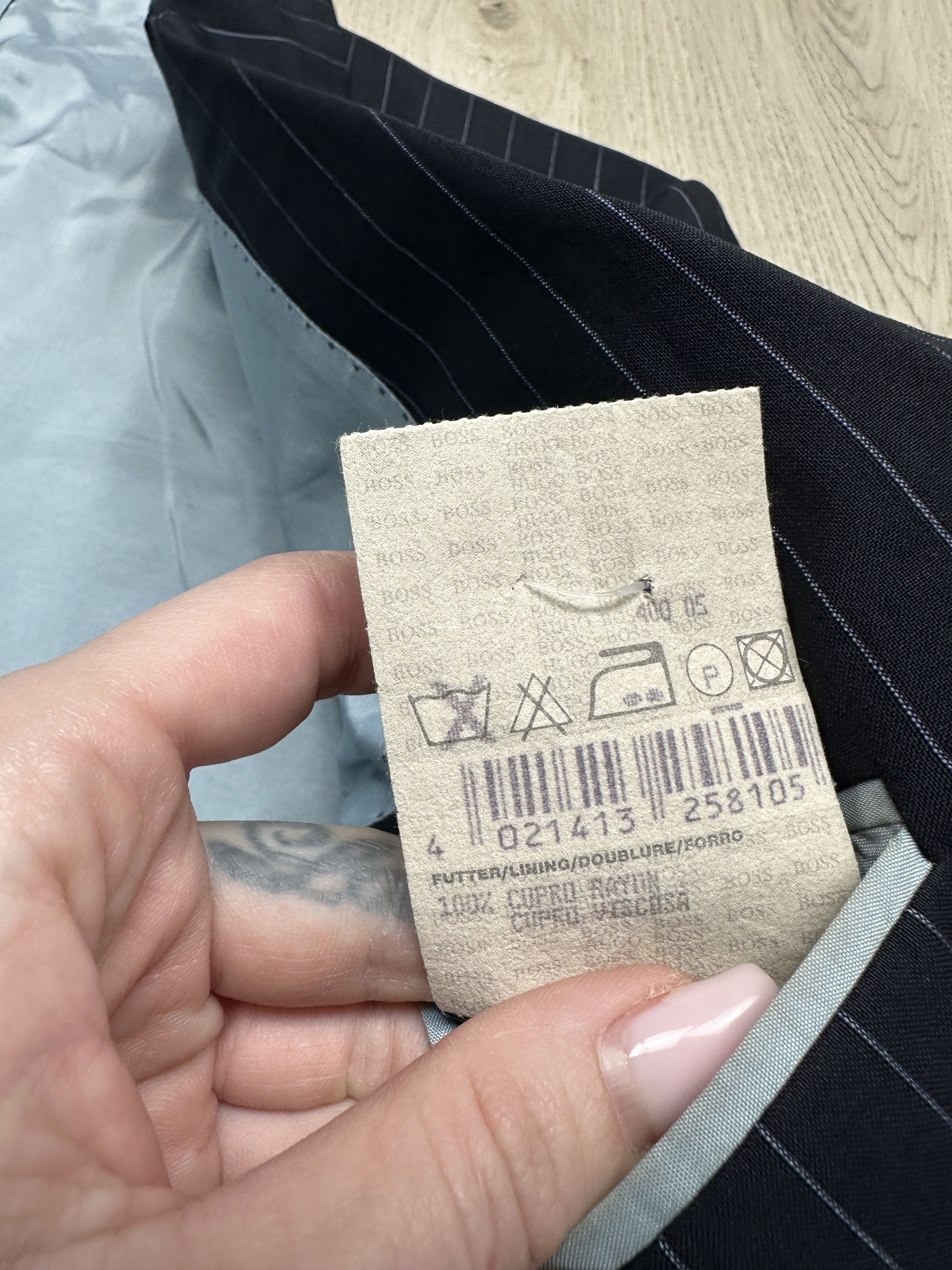 Hugo Boss Hugo Boss Vintage Mens Wool Suit 2 Buttons Blazer + Pants Size 40R - 7 Thumbnail