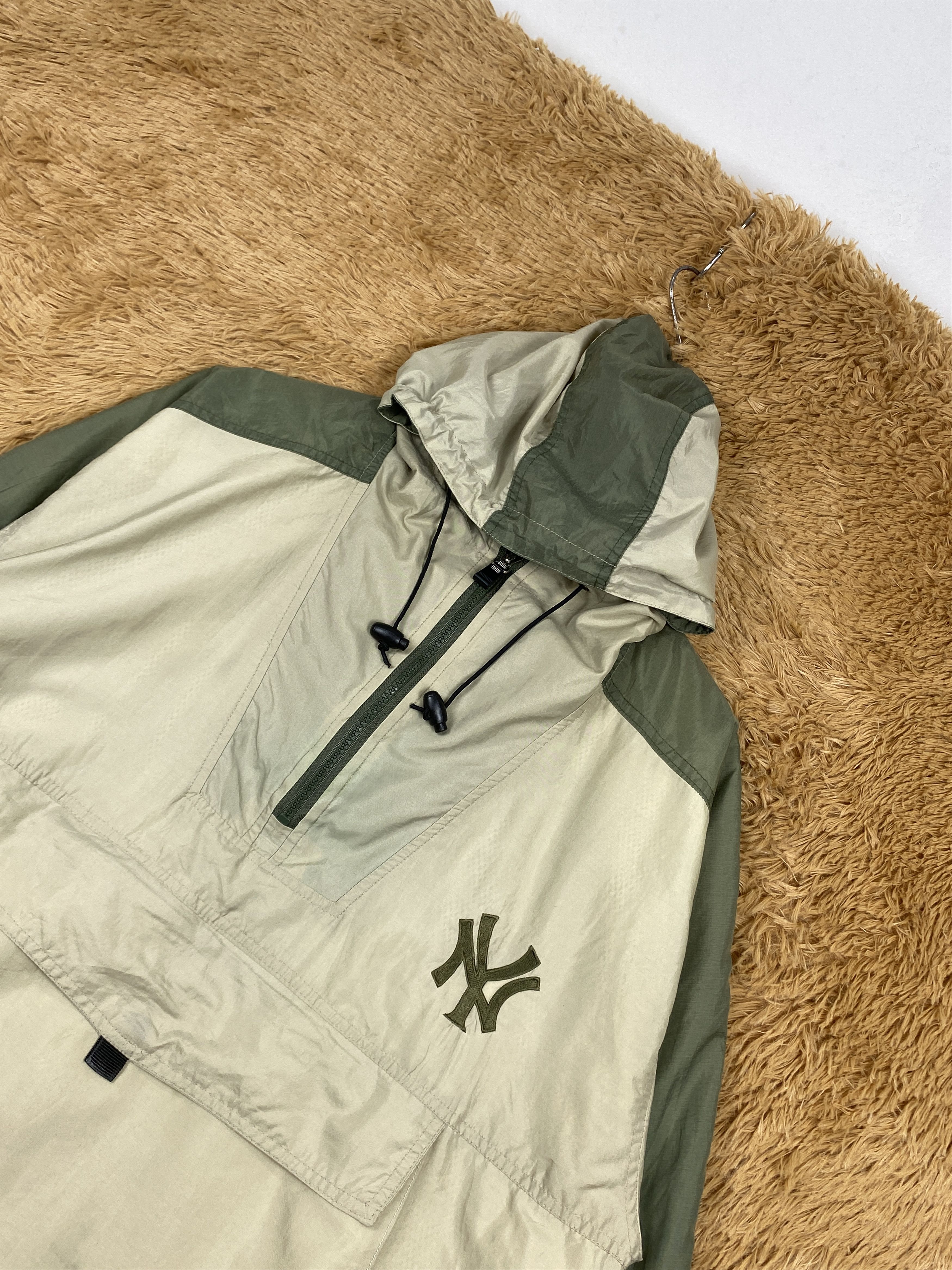 MLB Vintage New York Half Zipper Hoodie Anorak Jacket J1725 Size US L / EU 52-54 / 3 - 2 Thumbnail