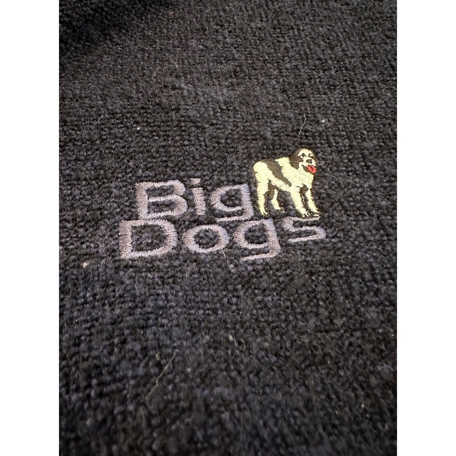 Big Dogs Big Dogs Vintage Fleece Pullover Sweatshirt Adult Large Navy Blue 1/4 Zip Dog Mens Size US L / EU 52-54 / 3 - 2 Thumbnail