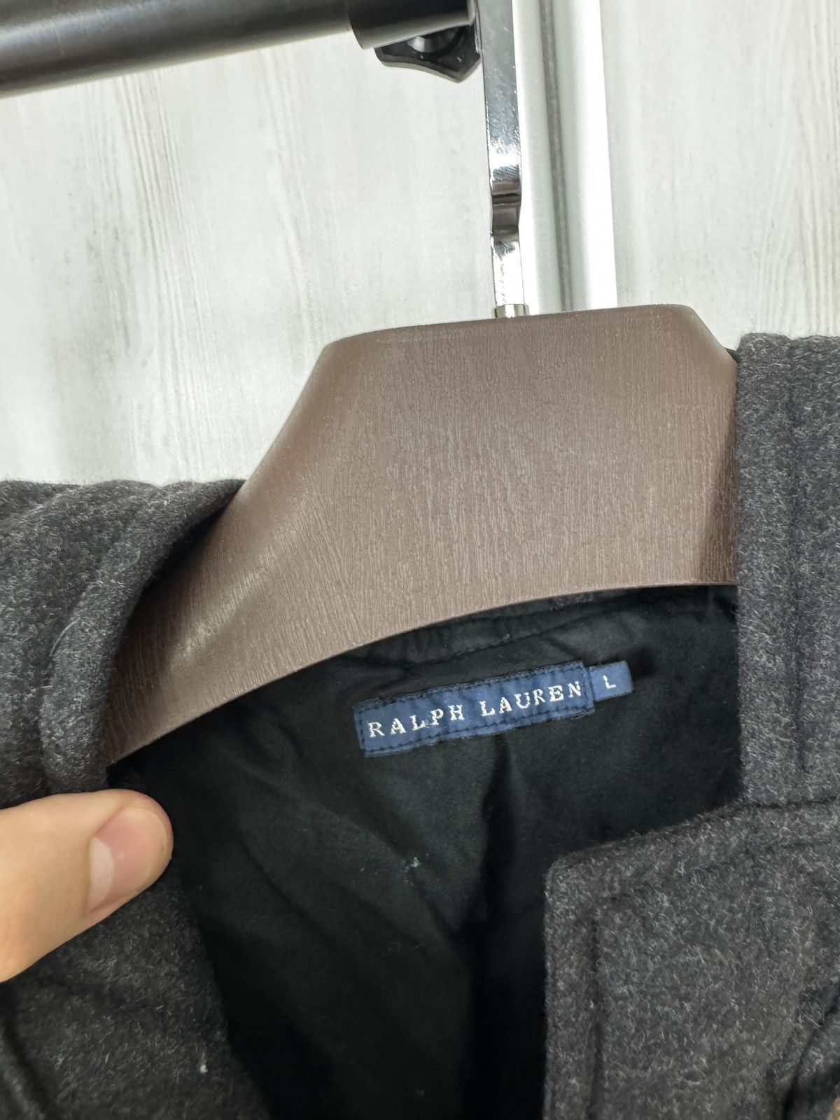 Ralph Lauren Ralph Lauren Quilted Toggle Cashmere Dark Gray Jacket Coat Size US L / EU 52-54 / 3 - 9 Thumbnail