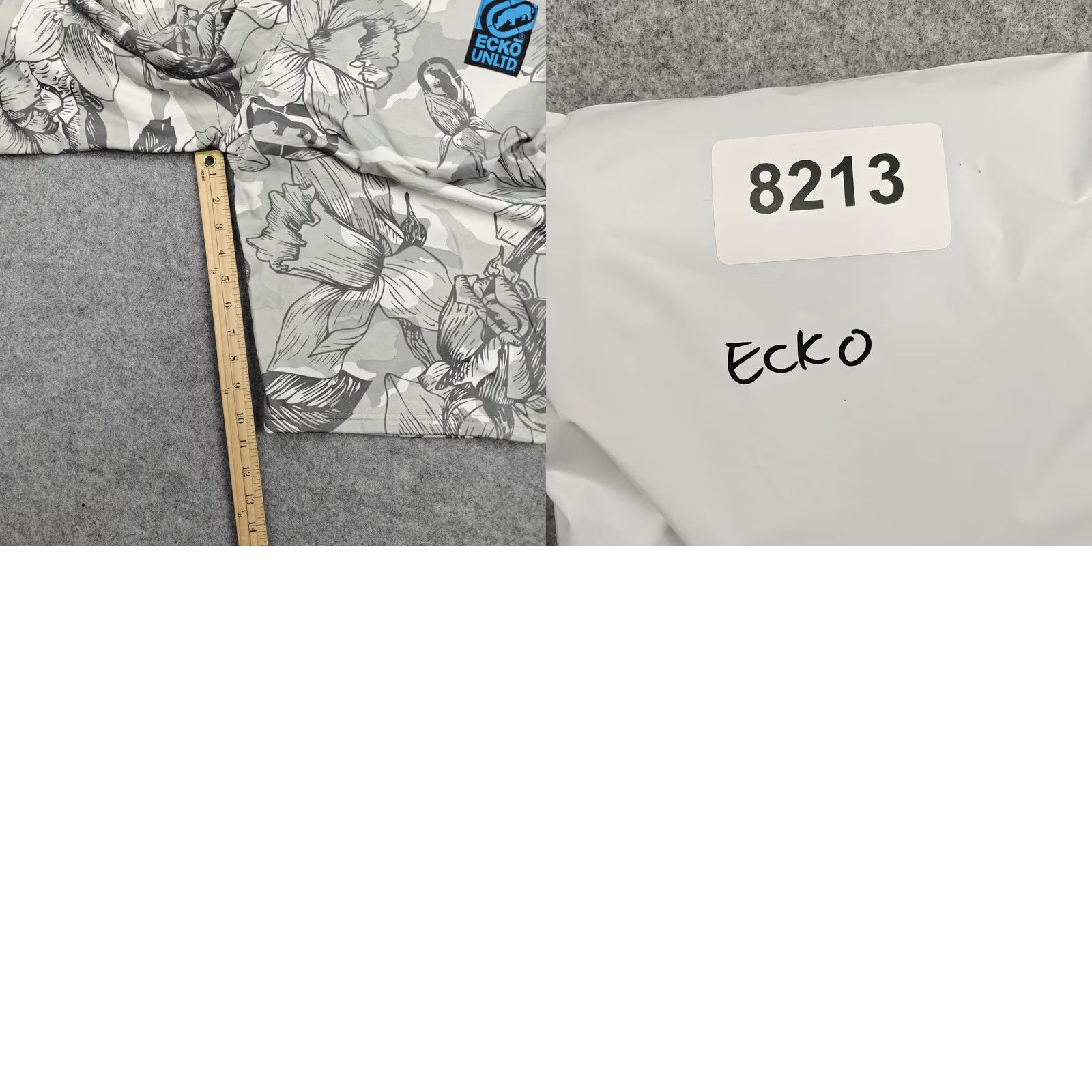 Ecko Unltd. Ecko Unltd Shorts Mens Medium White Floral Drawstring Logo Bermuda Summer Size US 31 - 8 Thumbnail