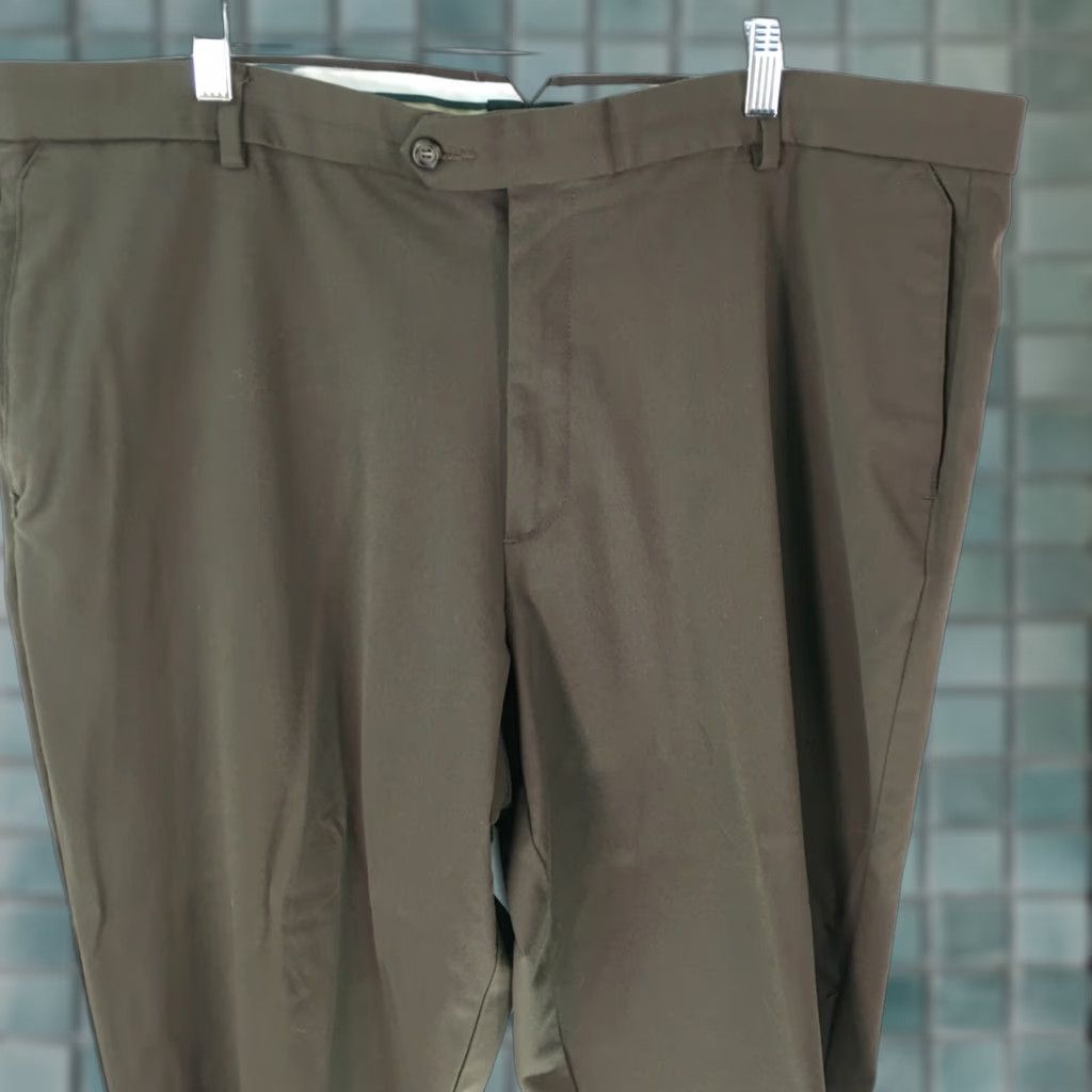 Dockers DOCKERS Pants Dress Flat Front Brown Men 42 Relaxed 30 Inseam Premium Khaki City Logo 10s 42W Size US 42 / EU 58 - 1 Thumbnail