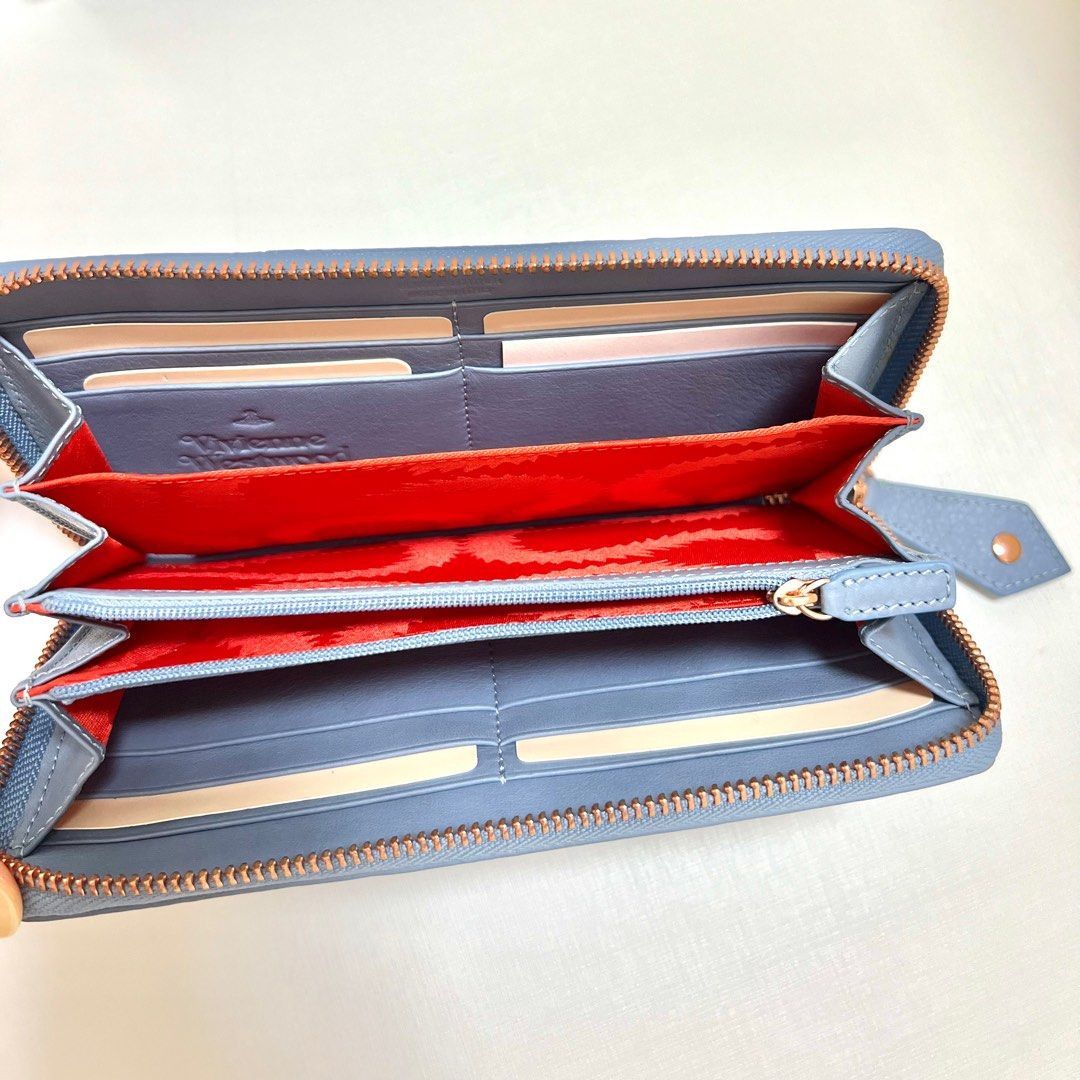 Vivienne Westwood Vivienne Westwood Long Zip Wallet Light Blue Size ONE SIZE - 6 Thumbnail