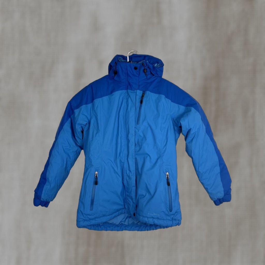 Vintage L.L. Bean Jackets Winter Hooded Full Zip S Blue Ladies Regular Size S Jacket Size S / US 4 / IT 40 - 1 Thumbnail