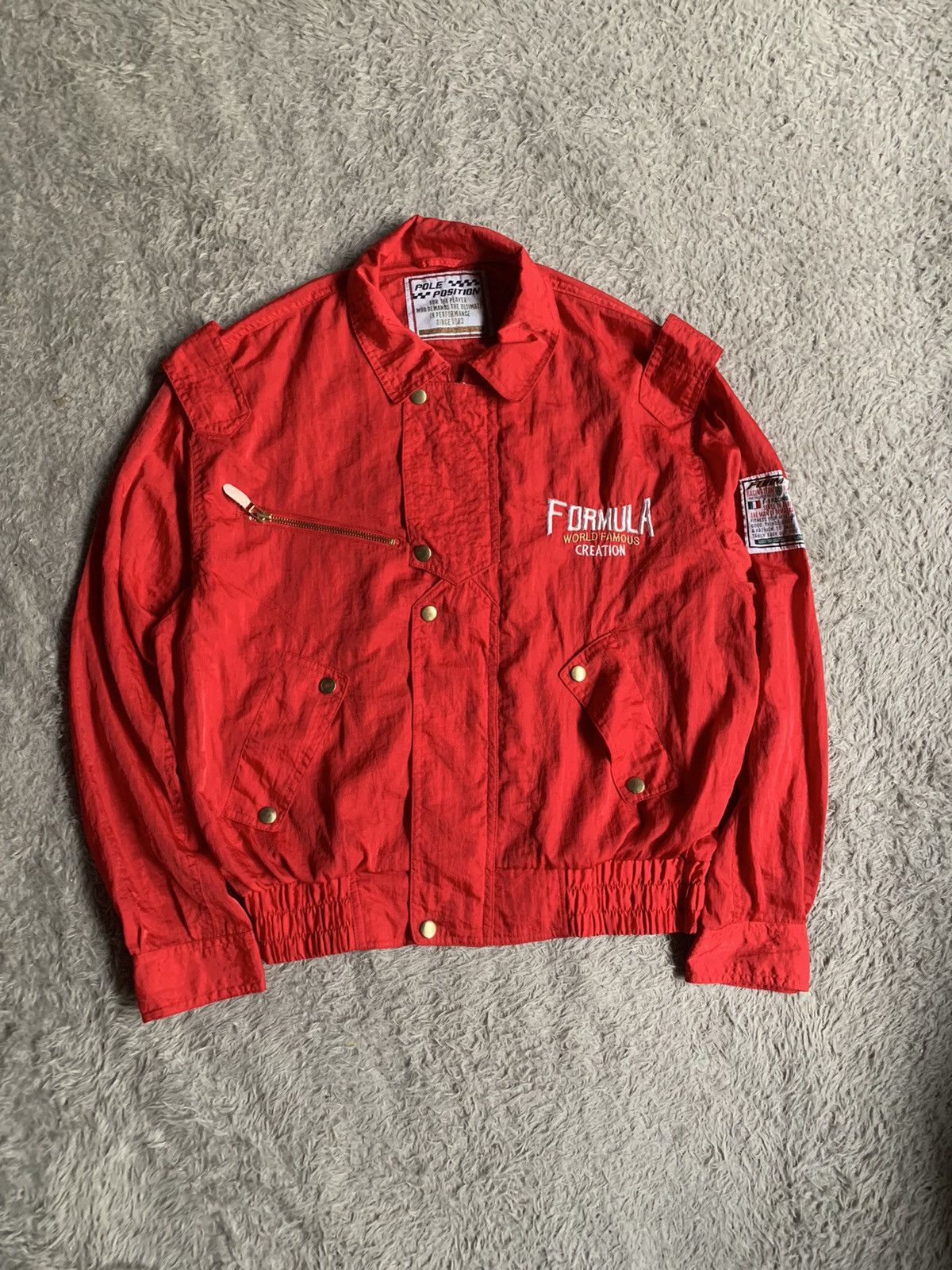 Sports Specialties Vintage 90s F1 Formula World Famous Racing Light Bomber Size US M / EU 48-50 / 2 - 1 Thumbnail