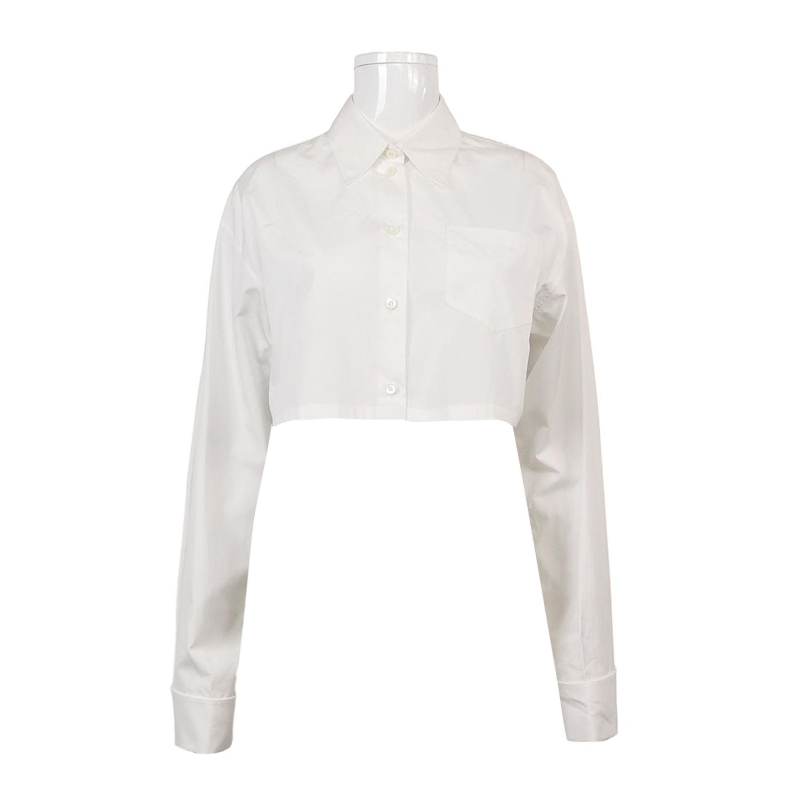 Prada Prada Popeline Button Up Shirt Size M Size US M / EU 48-50 / 2 - 1 Thumbnail