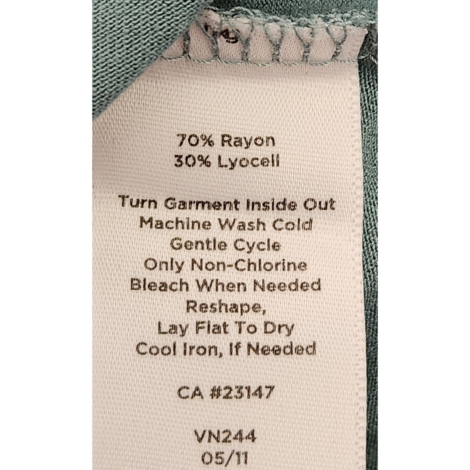 Other Talbots Green Blue Pleated Ruffled Bodice Top Large Soft Size L / US 10 / IT 46 - 5 Thumbnail