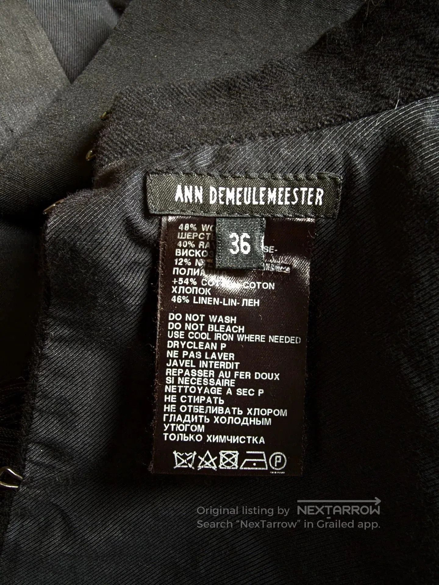 Ann Demeulemeester Ann Demeulemeester Fringe Shawl Coat. Size XS / US 0-2 / IT 36-38 - 7 Thumbnail