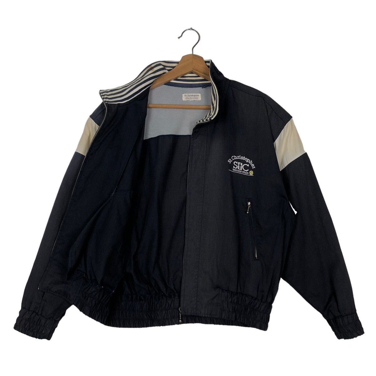 Japanese Brand 🔥90’s Vitage Tennis Club Bomber Jacket St. Christopher USA Size US L / EU 52-54 / 3 - 8 Thumbnail