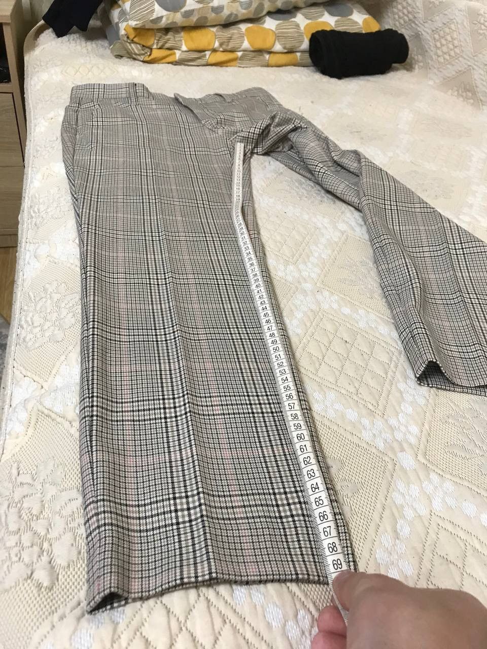 Zadig & Voltaire 🔥 Zadig & Voltaire Prune Tailleur Pants Checkered Trousers Size 26" / US 2 / IT 38 - 12 Thumbnail