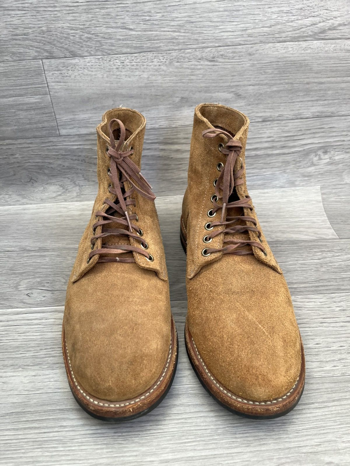Oak Street Bootmakers Oak street boot maker rough out tan service boots Size US 8 / EU 41 - 4 Thumbnail