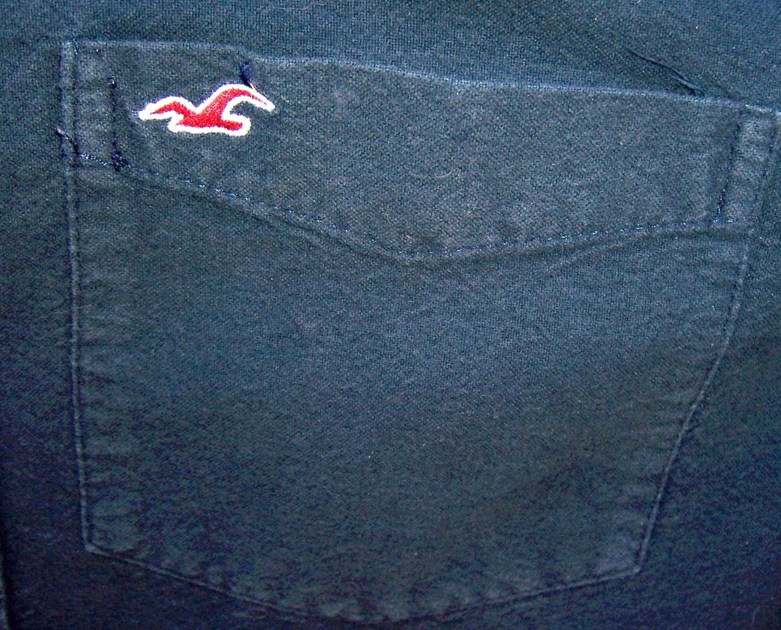Hollister Hollister Long-Sleeve Cotton Button-Down Shirt -XL-Dark Navy Size US XL / EU 56 / 4 - 2 Thumbnail