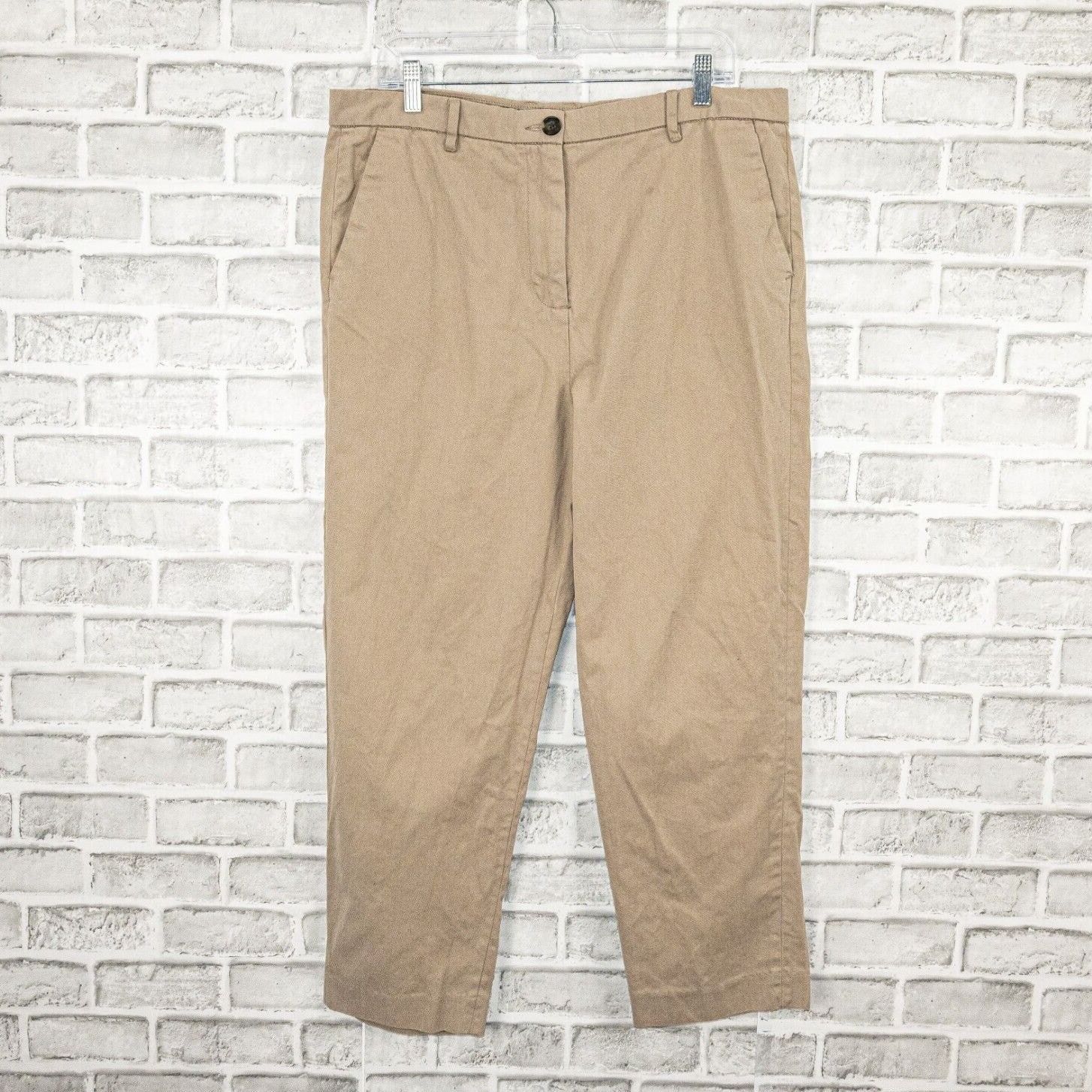 Allsaints ALL SAINTS Men's Muro Cropped Tappered Chino Pants in Khaki Size US 33 - 10 Thumbnail