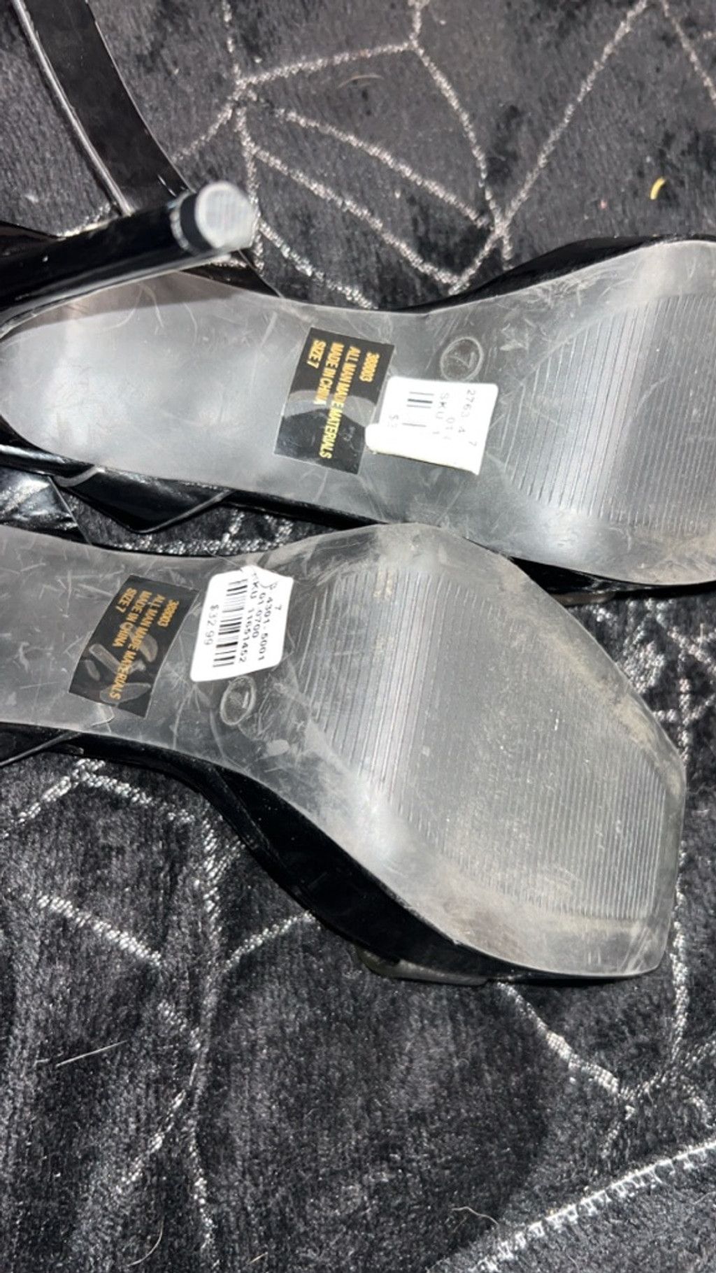 Other Women's Charlotte Russe Black Clear Heels Size 7 Size US 7 / IT 37 - 4 Thumbnail