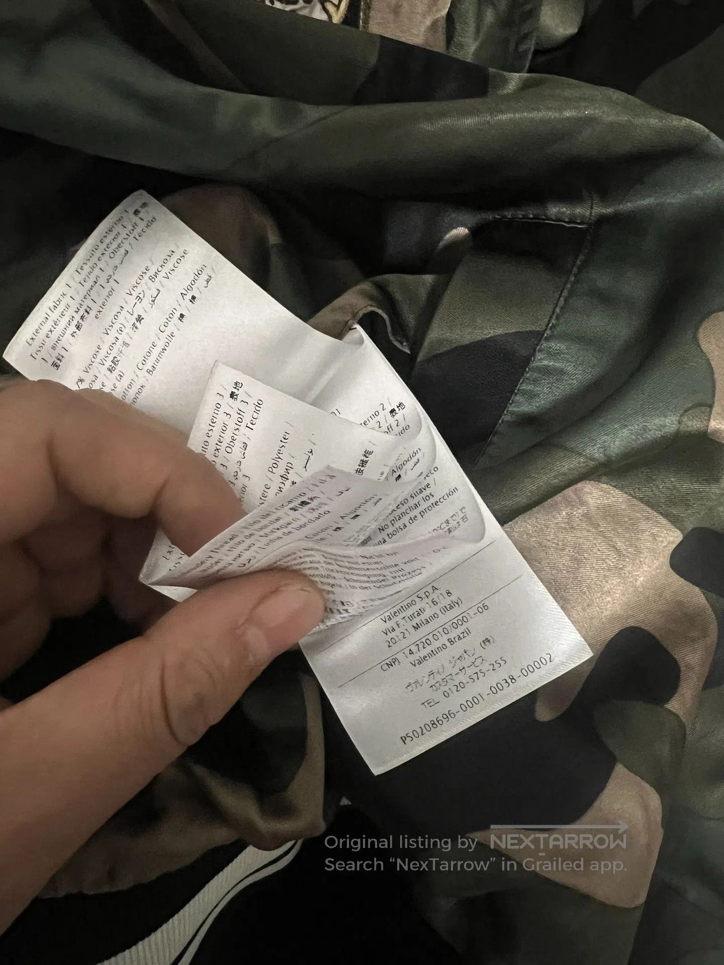 Valentino Valentino Camouflage Bomber Casual Jacket. Size US M / EU 48-50 / 2 - 9 Thumbnail