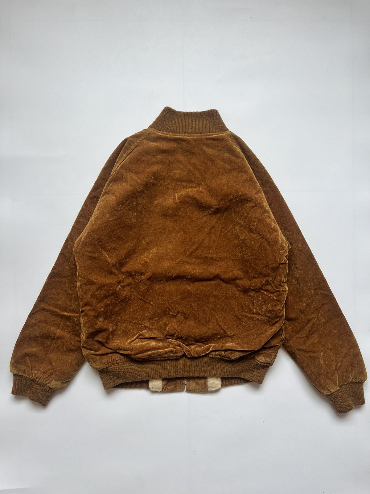 Japanese Brand Japanese Velvet Suede Bomber Jacket Size US M / EU 48-50 / 2 - 7 Thumbnail