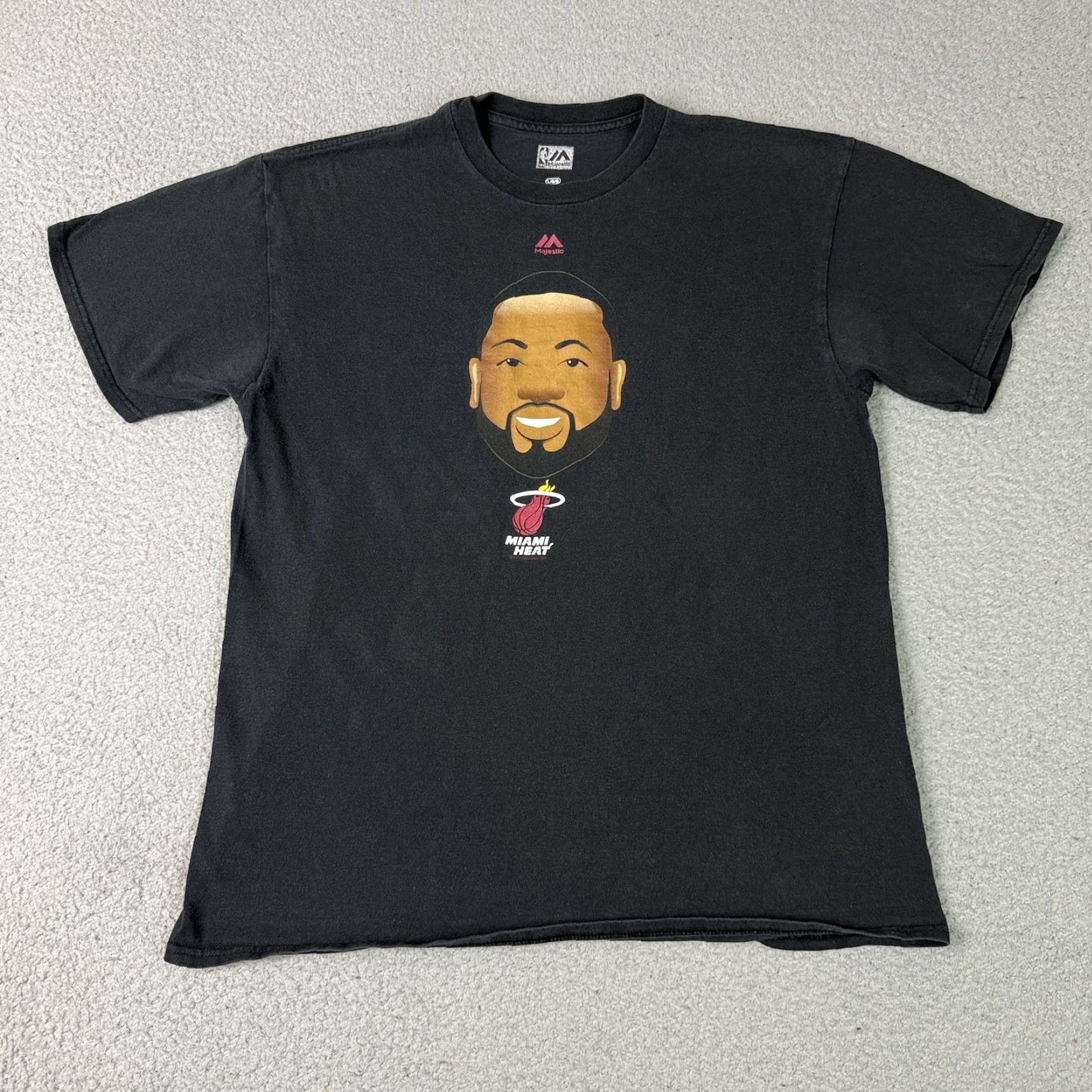 Champion VINTAGE Majestic Miami Heat T Shirt Adult Large Black Dwyane Wade Graphic Rare Champion Size US L / EU 52-54 / 3 - 2 Thumbnail