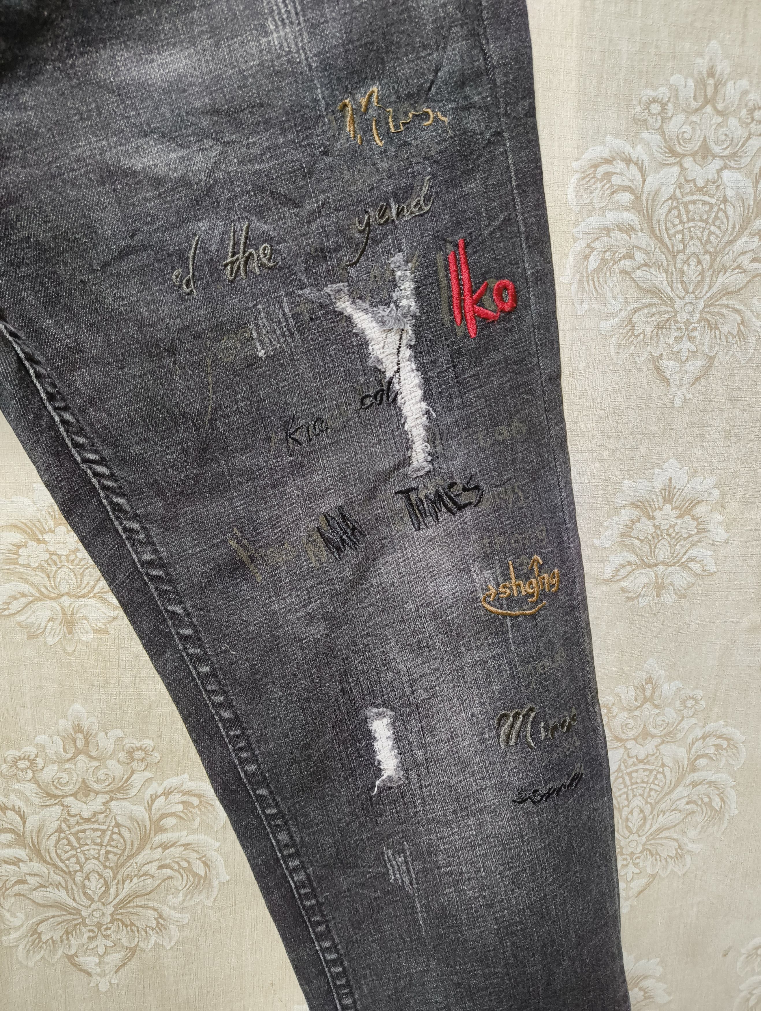 Japanese Brand EMPORIO JEANS AVANT GARDE FUN DENIM Size US 35 - 6 Thumbnail