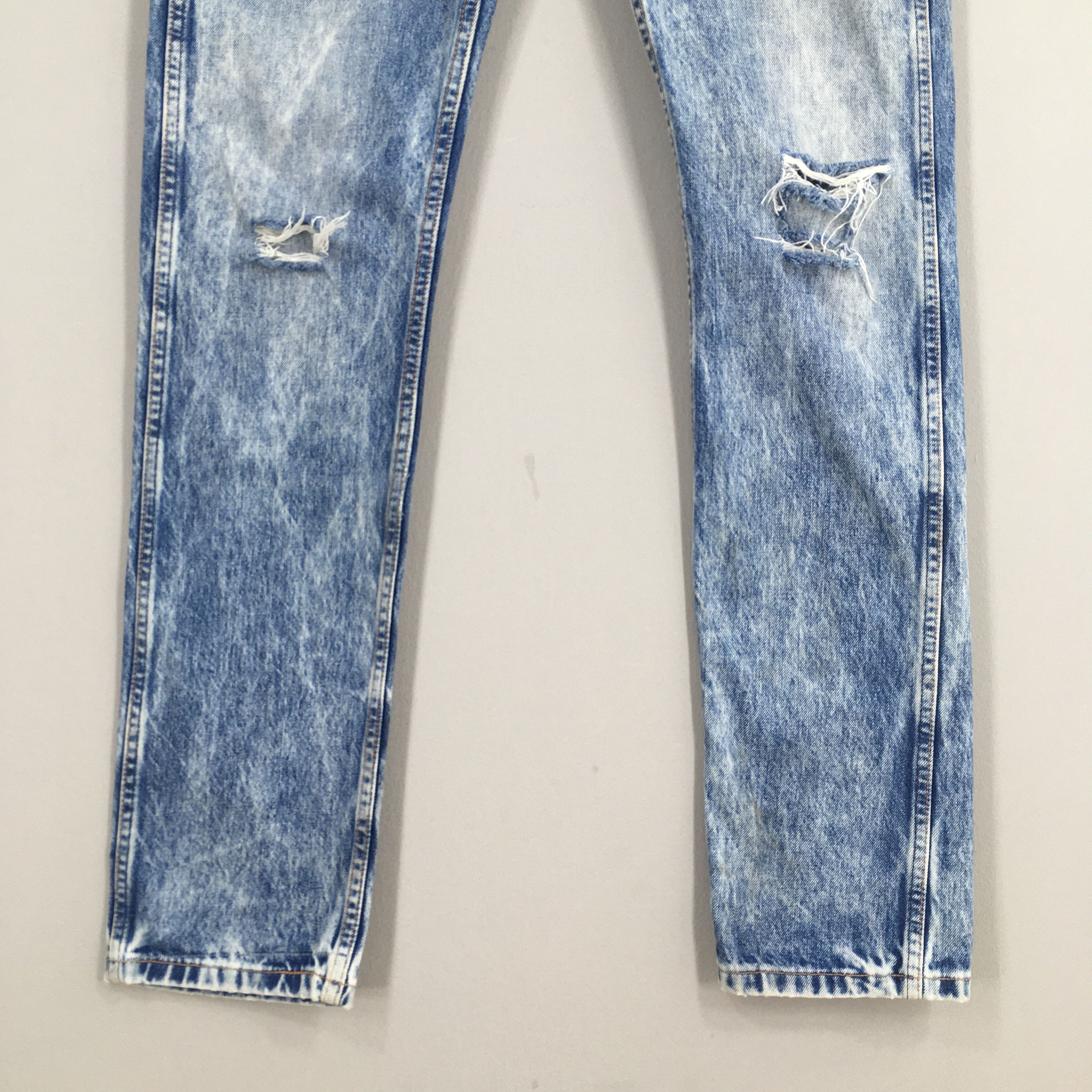 Levi's Size 31x31.5 Vintage Y2K Levi's 505 Faded Blue Jeans S1006 Size US 31 - 4 Thumbnail