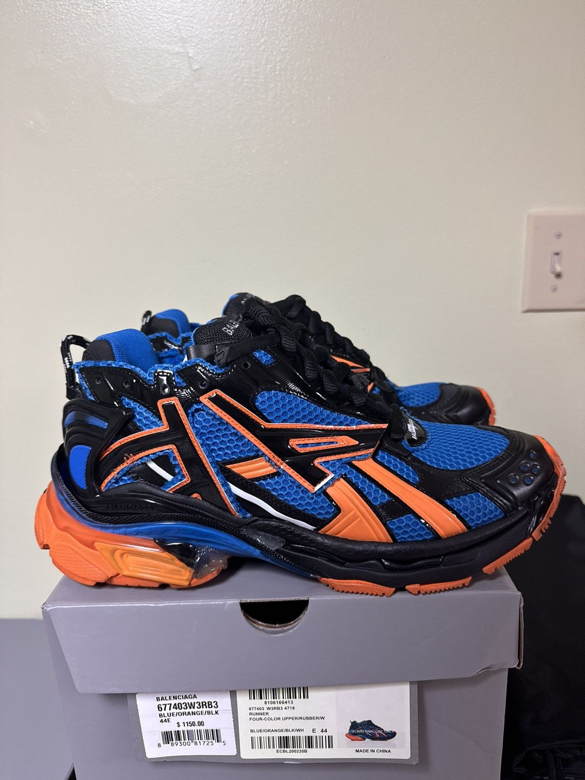 Balenciaga Blue and Orange Runner 40