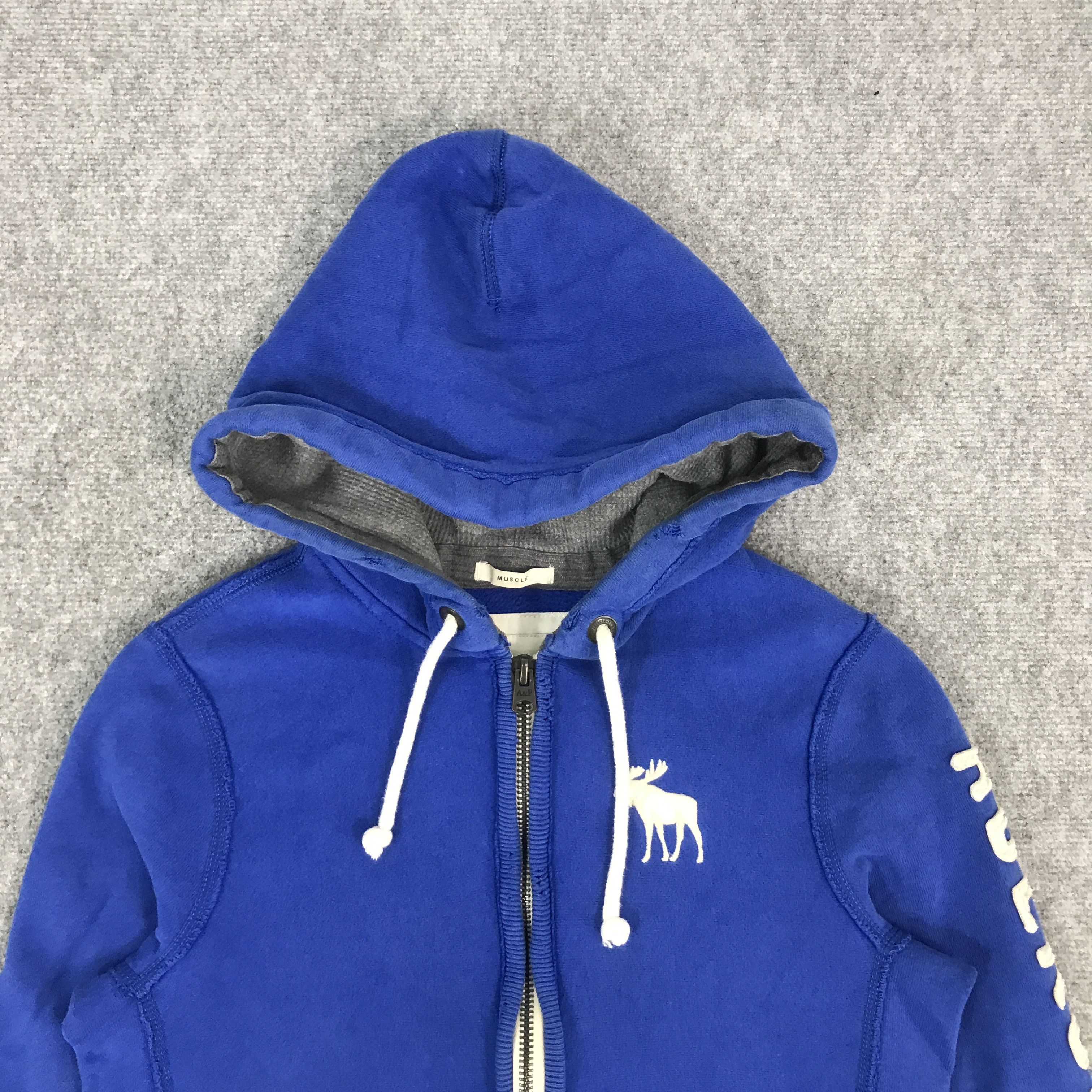 Abercrombie & Fitch × Japanese Brand ABERCROMBIE & FITCH DISTRESSED DESIGN JACKET HOODIES Size US S / EU 44-46 / 1 - 3 Thumbnail