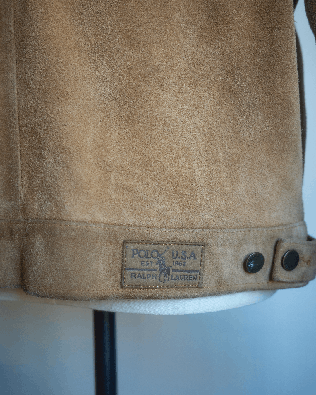 Polo Ralph Lauren 80s Dungarees Suede Jacket Size US M / EU 48-50 / 2 - 7 Thumbnail