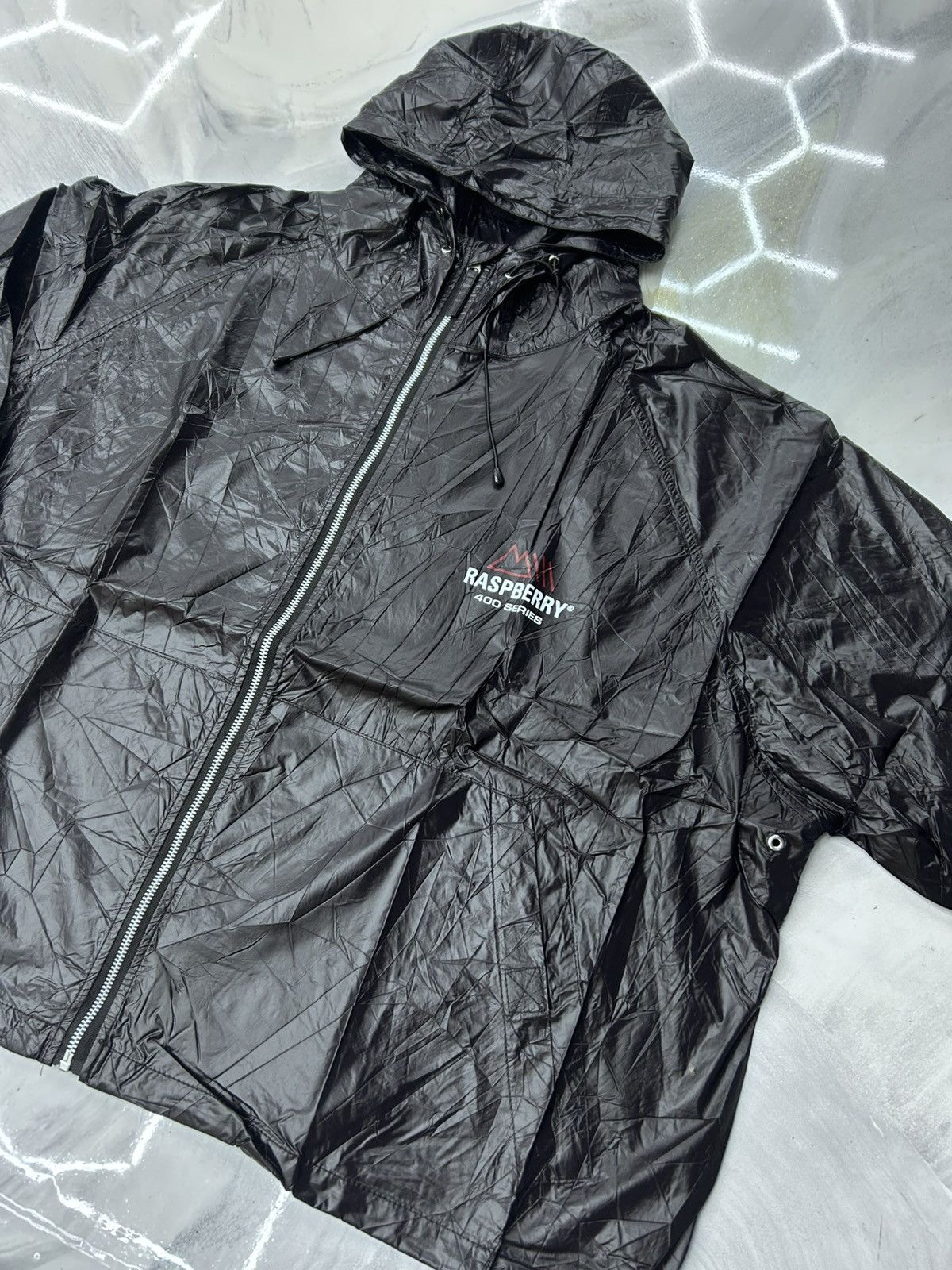 The GV Gallery GV Gallery Raspberry Crinkle Zip Up Jacket Black Size M Size US M / EU 48-50 / 2 - 4 Thumbnail