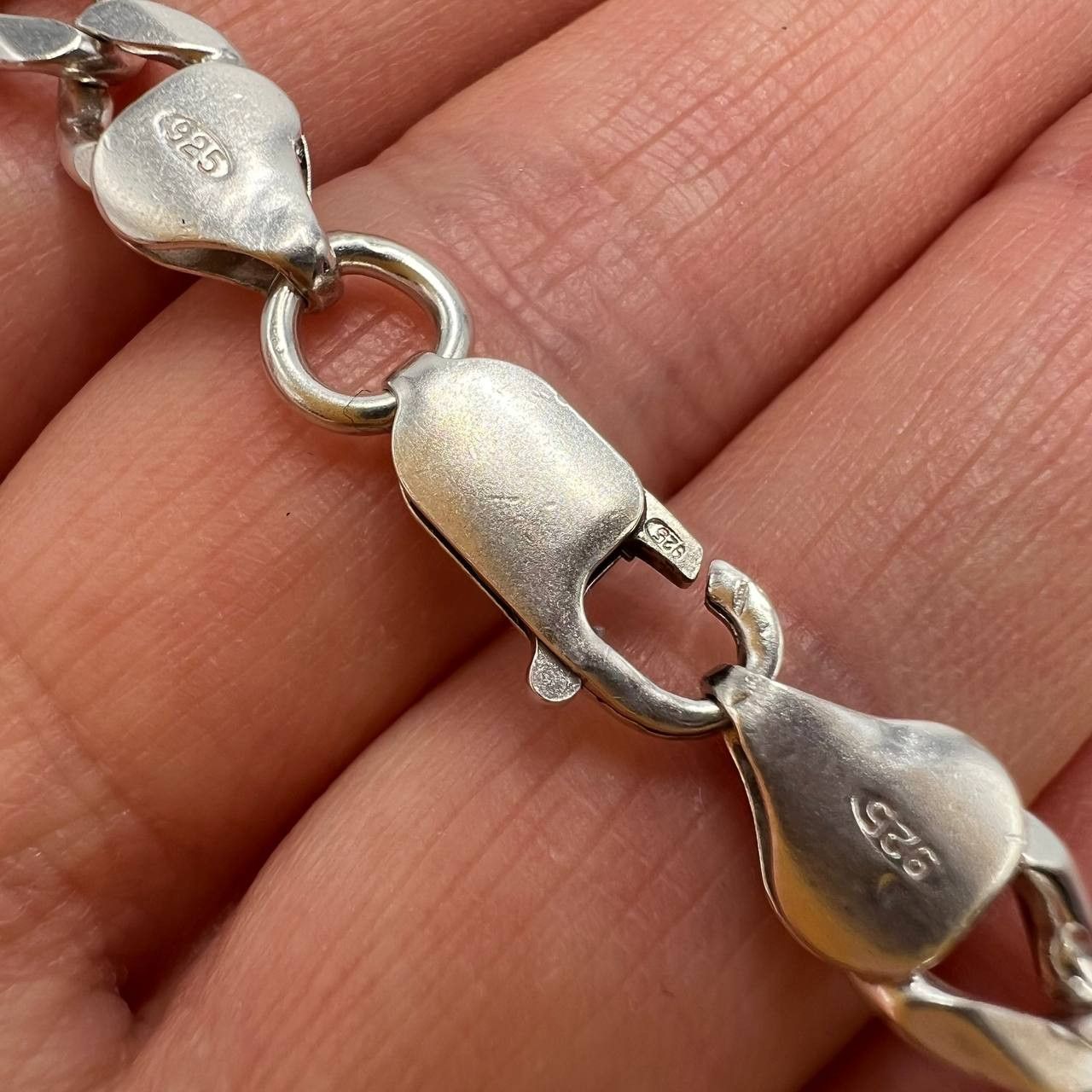 Sterling Silver Fine Vintage Sterling Silver 925 chain necklace Signed 34.8g Size ONE SIZE - 8 Thumbnail
