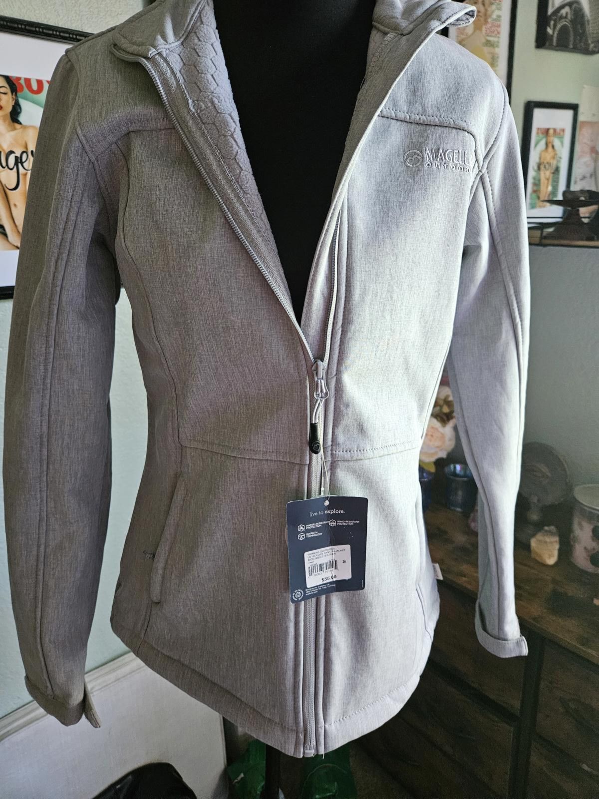 Designer Gray Magellan Jacket, light gray, NWT size small Size S / US 4 / IT 40 - 1 Thumbnail
