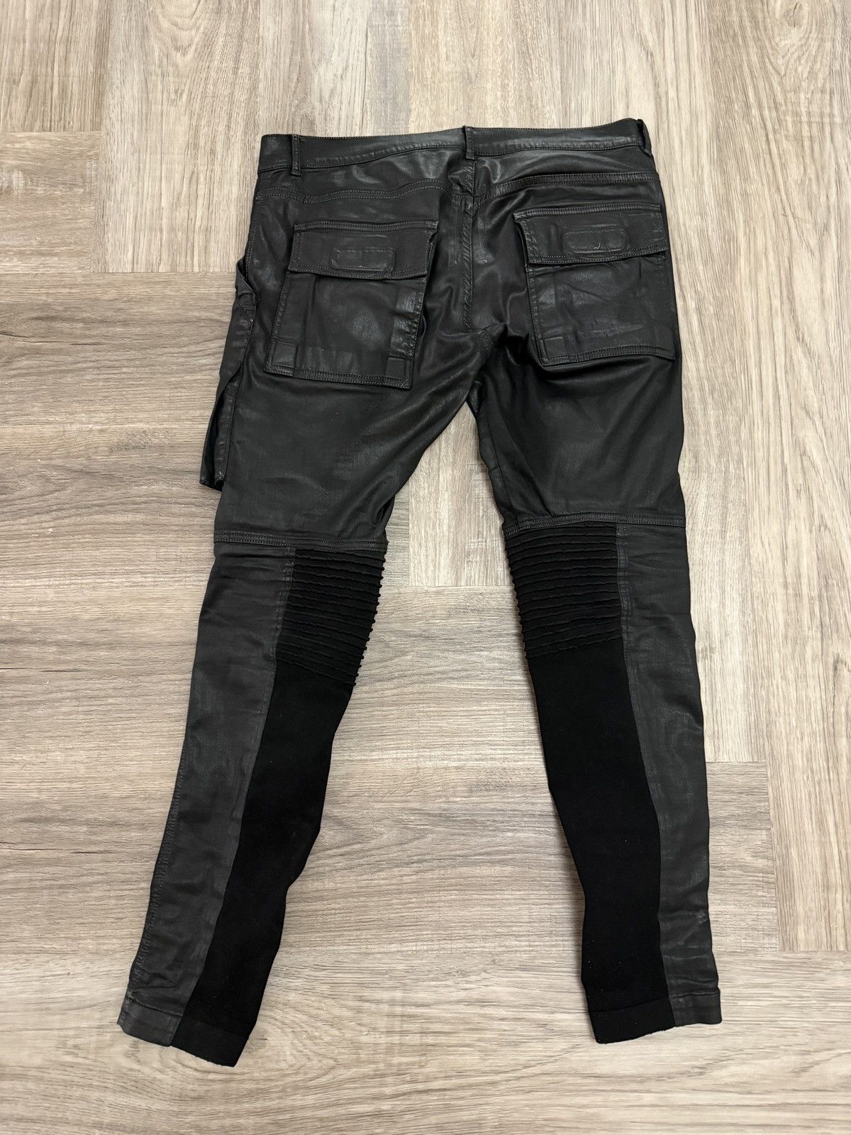 Rick Owens Rick Owens Black Wax Memphis Jeans 33 Size US 33 - 2 Thumbnail