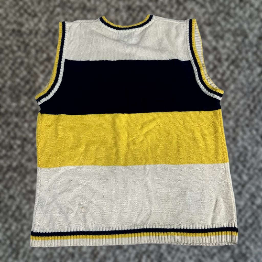 Vintage VINTAGE RP55 Sweater Mens 2XL Knit Vest Hip Hop Y2K Striped sleeveless Size US XXL / EU 58 / 5 - 1 Thumbnail