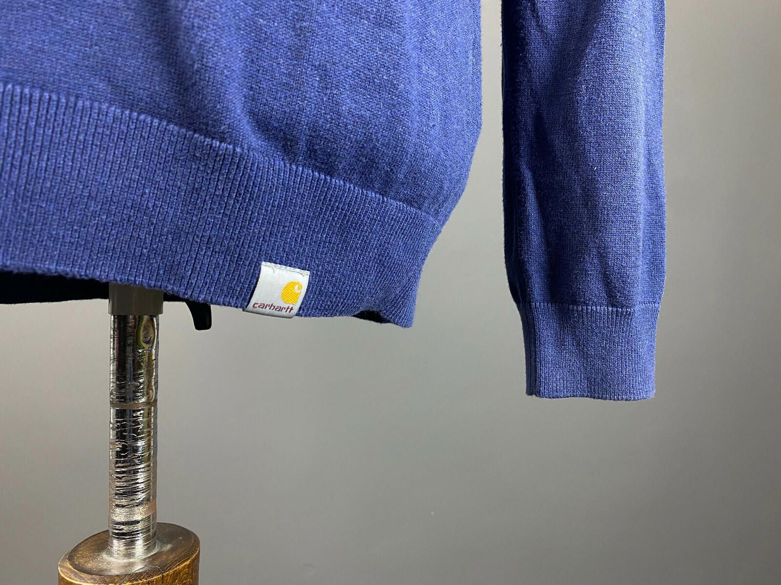 Carhartt Carhartt WIP Blue Cotton Swetshirt Playoff Sweater Size L Size US L / EU 52-54 / 3 - 3 Thumbnail