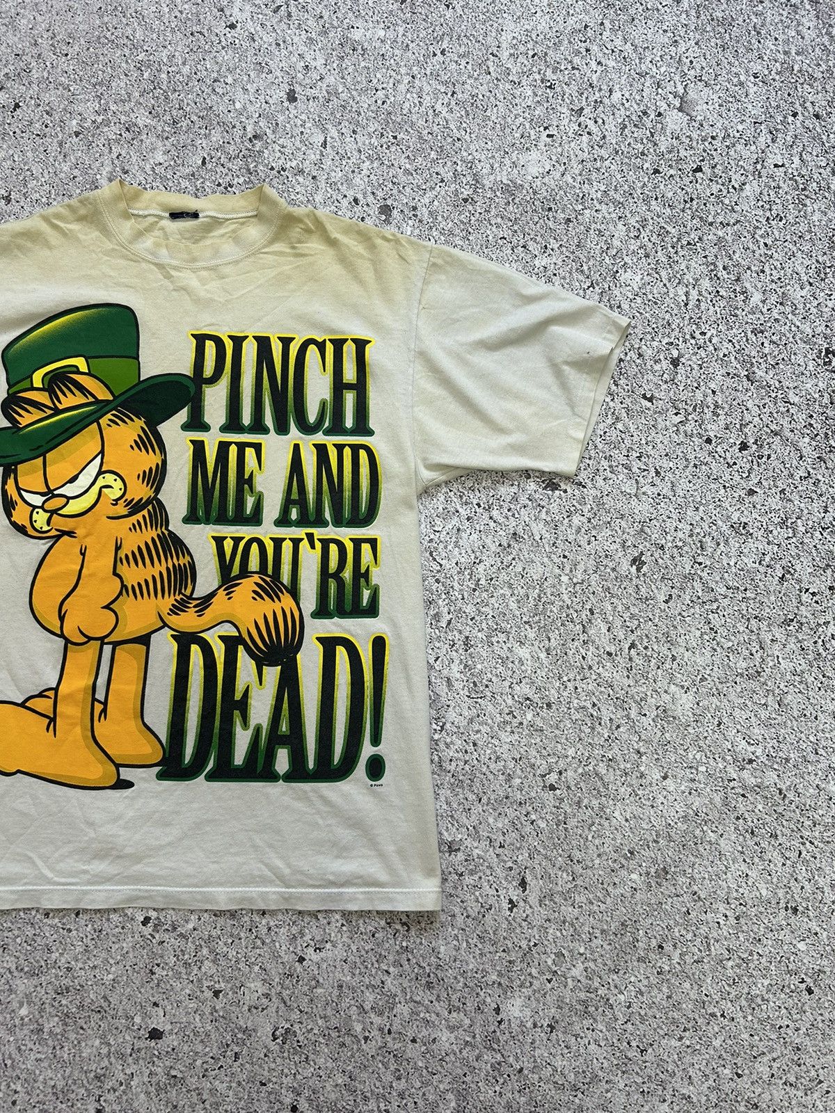 Cartoon Network × Vintage Vintage 90’s Pinch Me And You Are Dead Cat Garfield T-Shirt Size US L / EU 52-54 / 3 - 4 Thumbnail