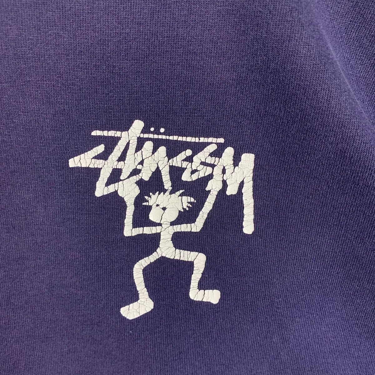 Stussy × Vintage Vintage 90s STUSSY Stickman big printed streetwear tee Size US L / EU 52-54 / 3 - 6 Thumbnail