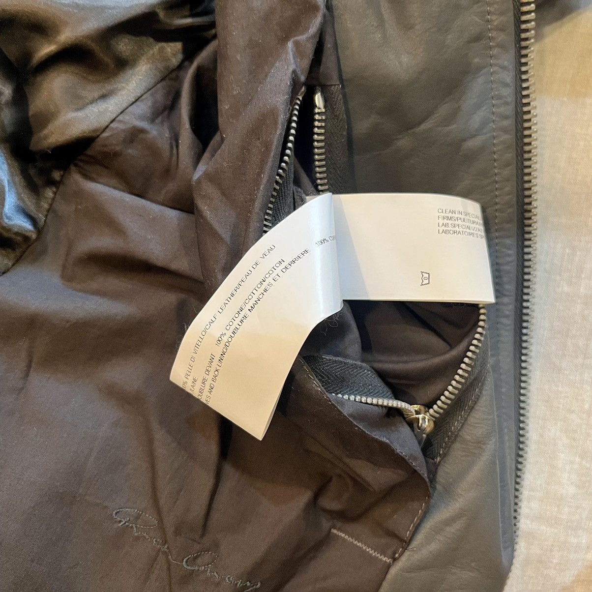 Rick Owens FW13 “PLINTH” Petrol Leather Intarsia Jacket Size US S / EU 44-46 / 1 - 9 Thumbnail