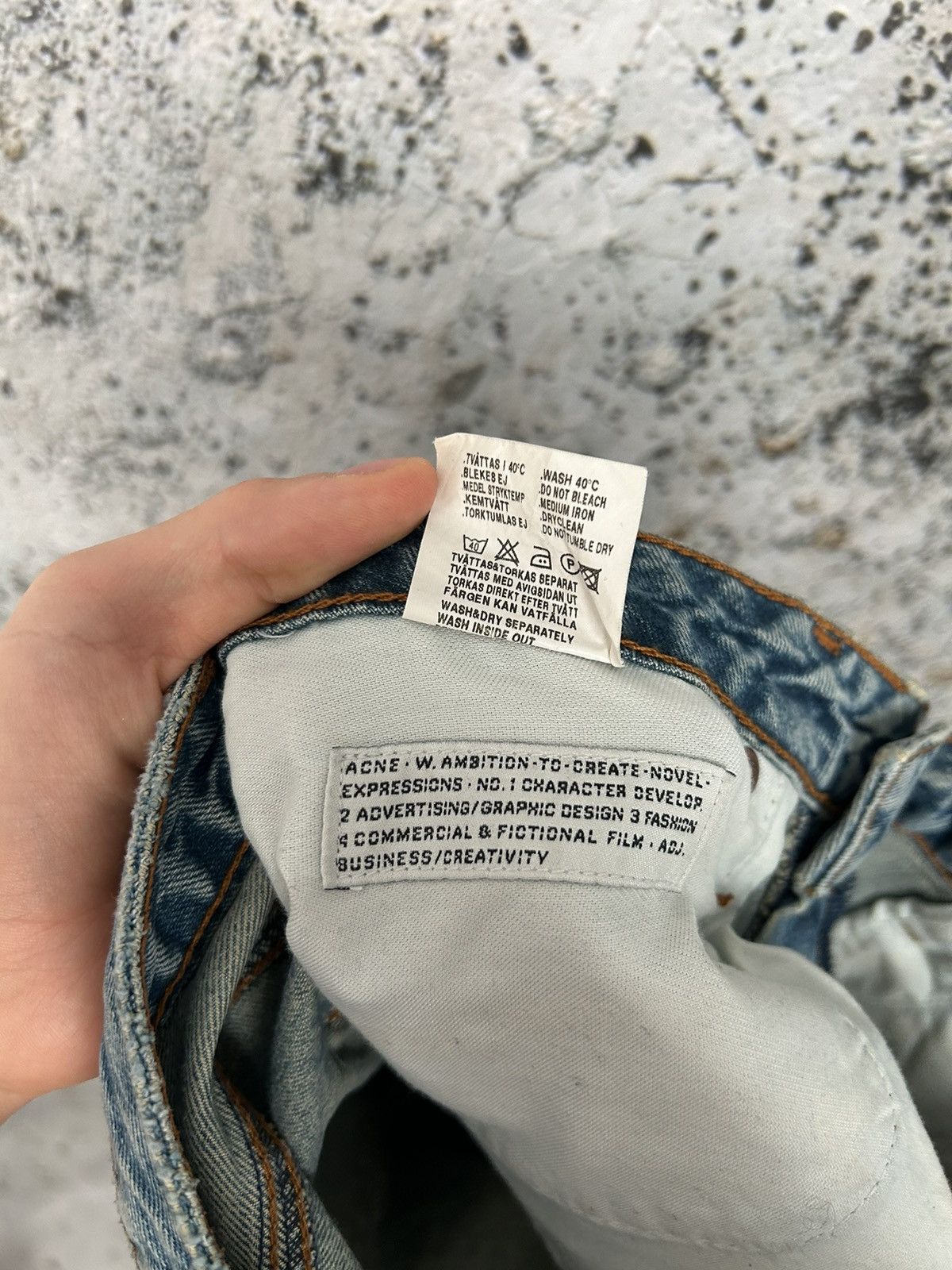 Acne Studios Vintage Acne Jeans Hug Fletch Denim 90s Grunge Punk Rock Size US 27 - 8 Thumbnail