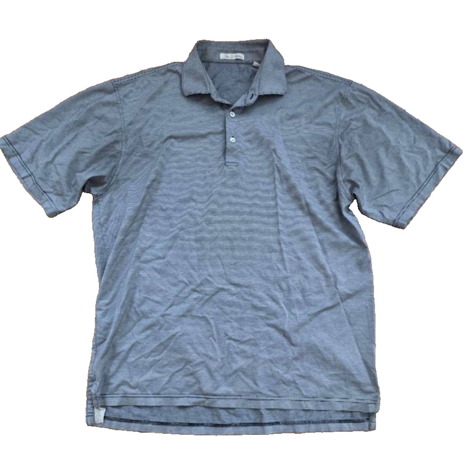 Peter Millar Peter Millar Polo Gray Stripe Shell Buttons Short L A001135 Size US L / EU 52-54 / 3 - 1 Thumbnail
