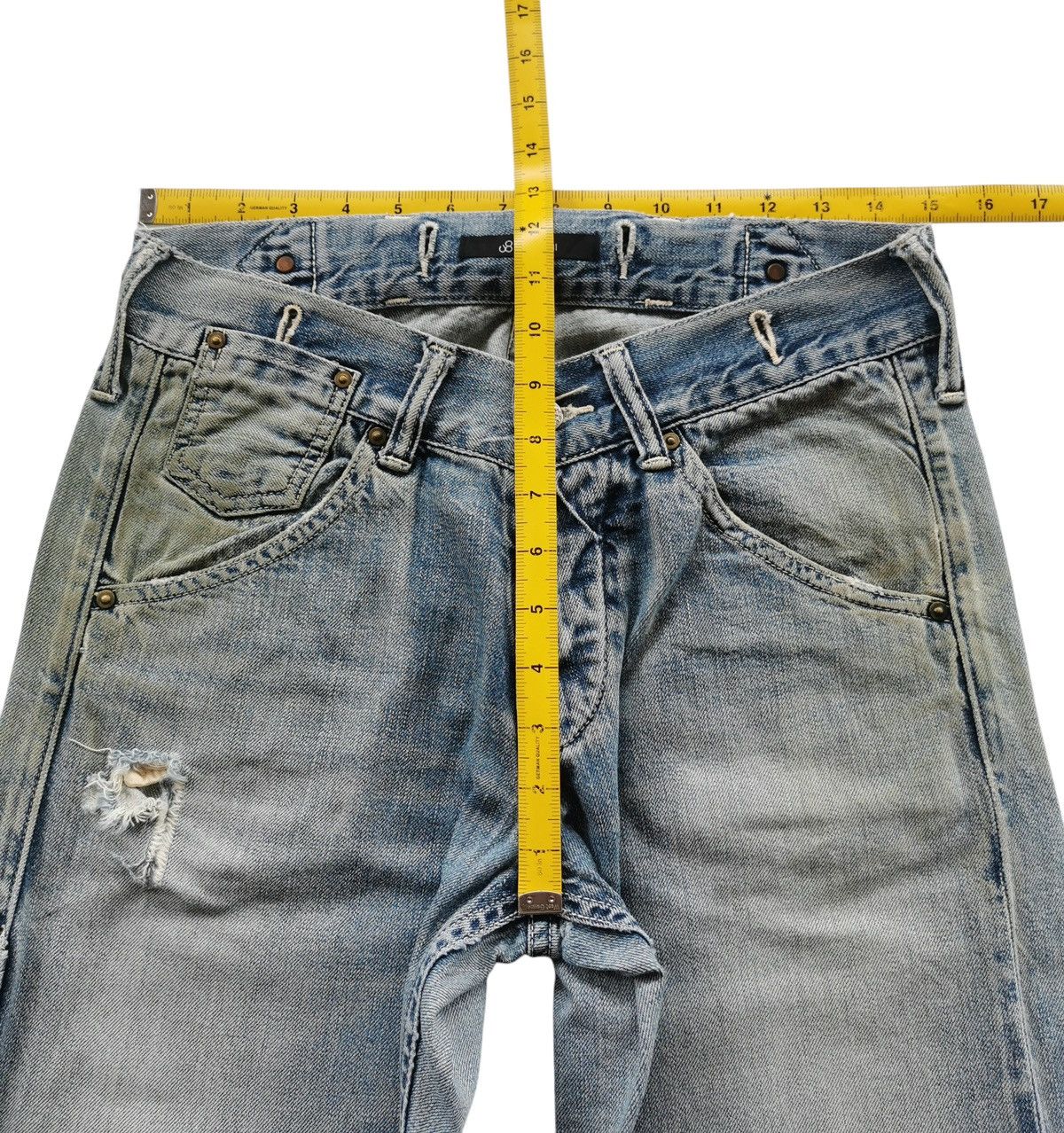 Johnbull Johnbull Suspenders Denim Selvedge Pants Work Button Size 30" / US 8 / IT 44 - 17 Thumbnail