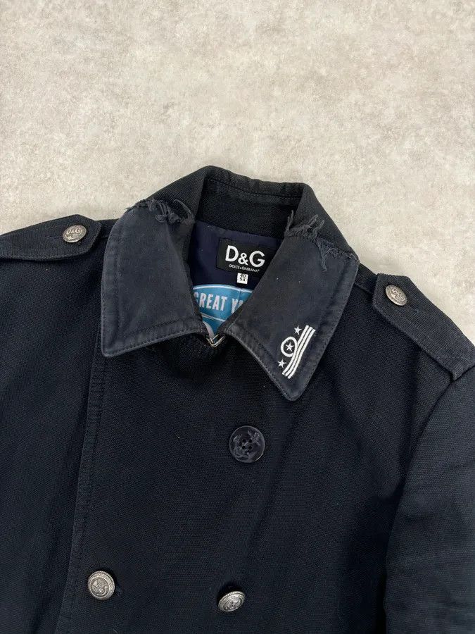 Dolce & Gabbana AW2006 Dolce & Gabbana Navy Naval Double-Breasted Coat Size US L / EU 52-54 / 3 - 5 Thumbnail