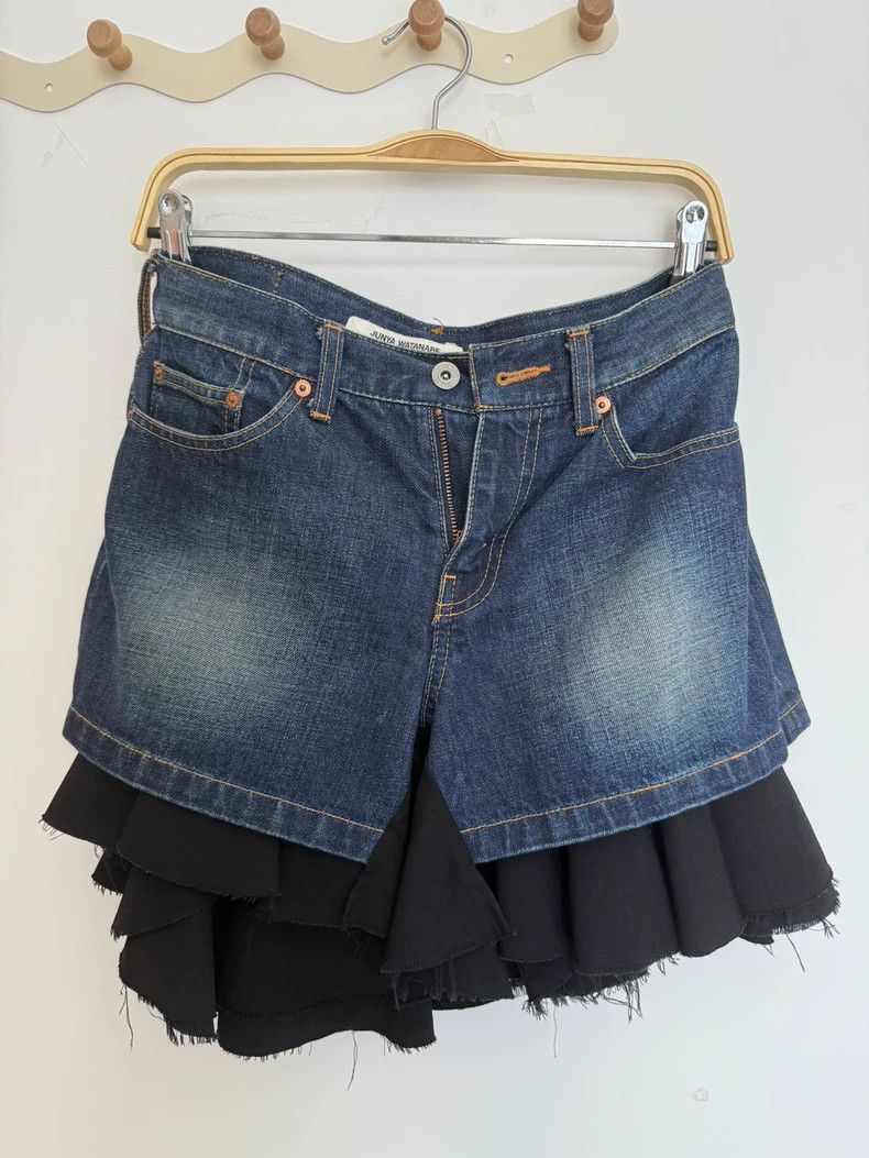 Junya Watanabe Junya Watanabe SizeS Denim deconstructed short skirt Size 24" / US 00 / IT 34 - 1 Thumbnail