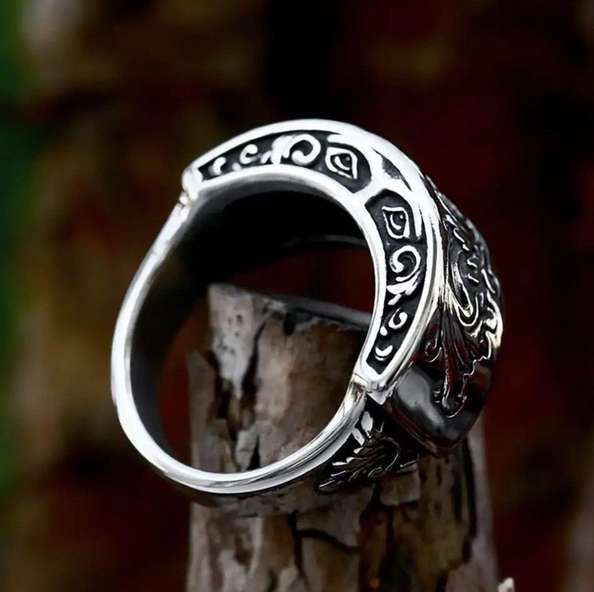 Jewelry Art Carve Ring (Size 7-13 ) Size ONE SIZE - 3 Thumbnail