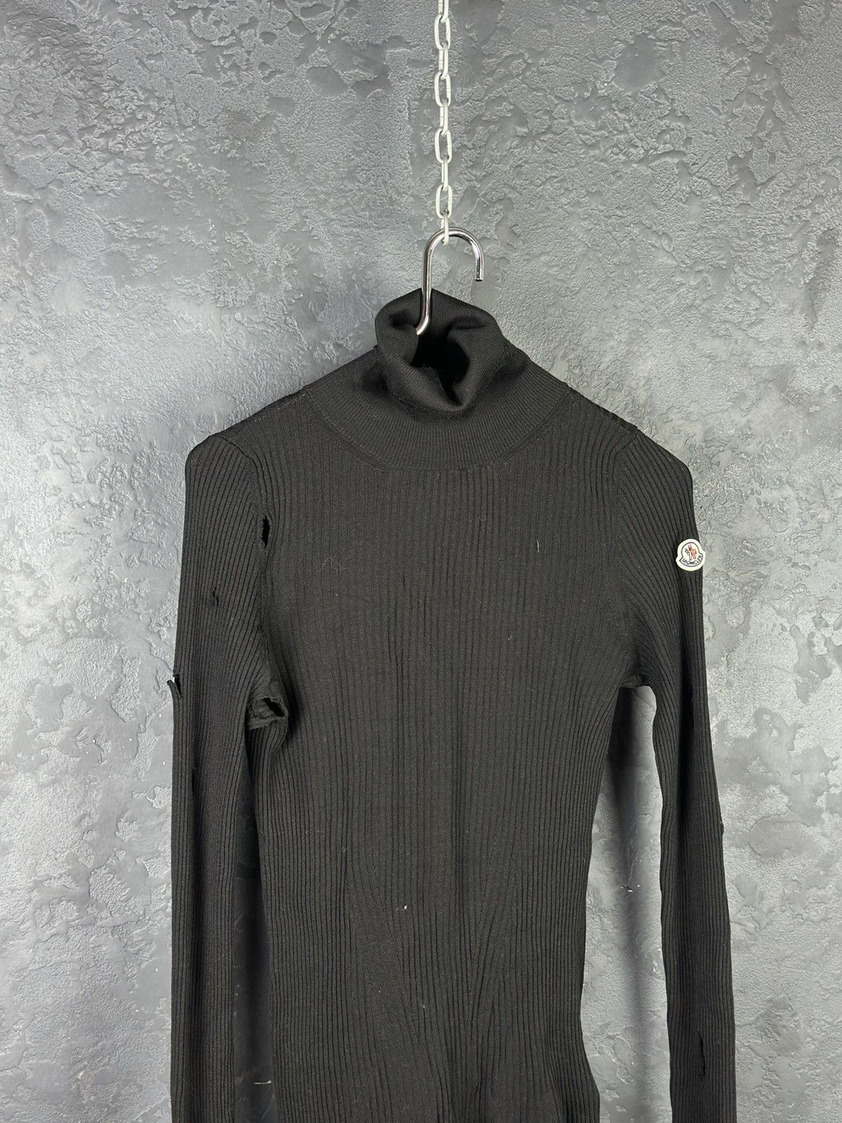 Moncler Moncler Womens Maglione Tricot Ciclista Turtleneck Hand Made Size L / US 10 / IT 46 - 3 Thumbnail