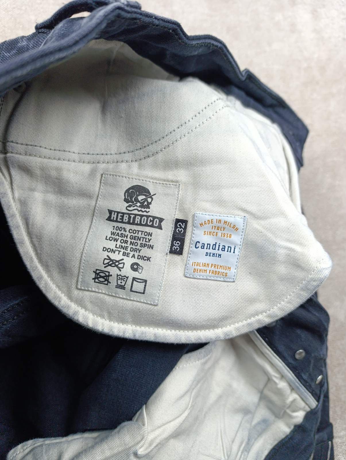 Other HEBTROCO CANDIANI DENIM JEANS ITALY JET DESIGNER Size US 36 / EU 52 - 16 Thumbnail