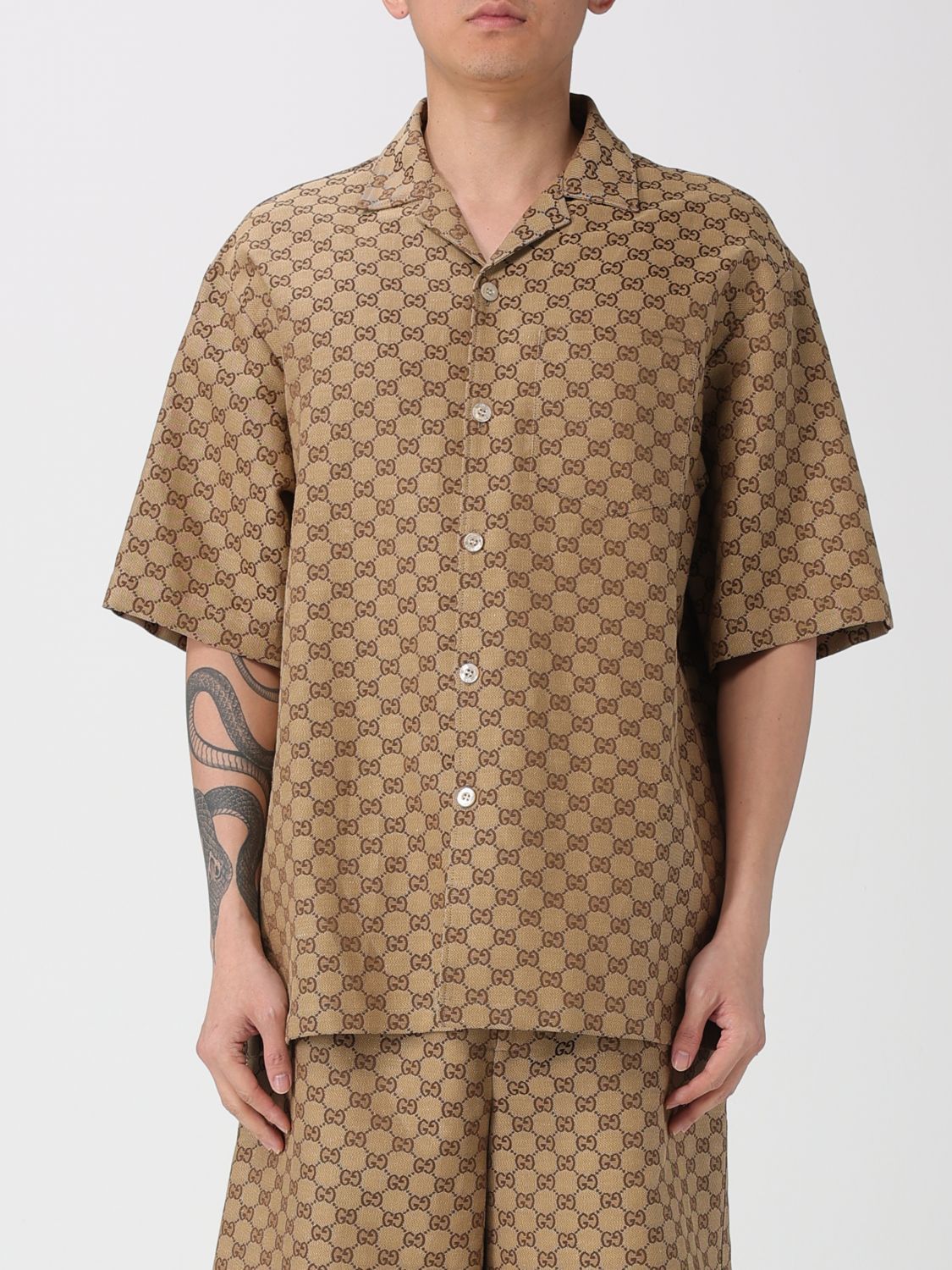 Gucci Gucci Shirt Men Camel Size US XXL / EU 58 / 5 - 1 Thumbnail