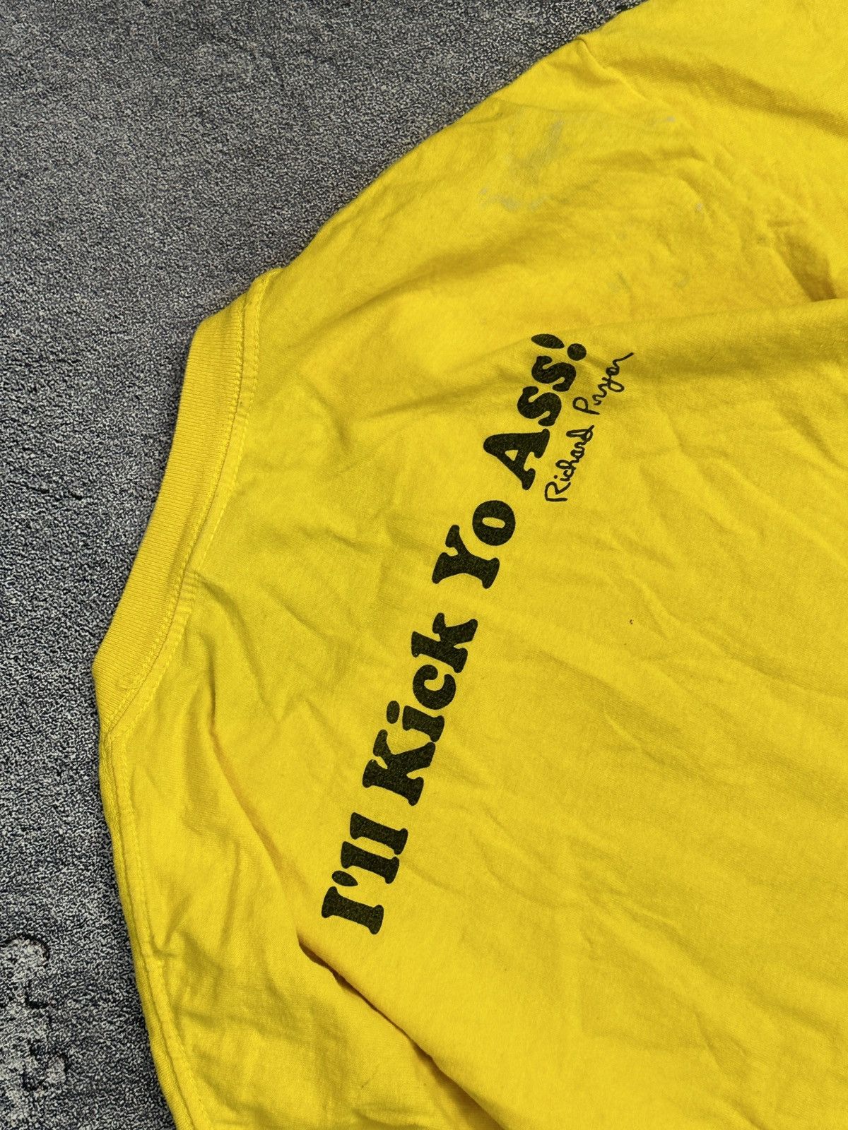 Other Pryor 2006 “I’ll Kick You Ass!” Adult Humor Yellow T-Shirt Size US L / EU 52-54 / 3 - 4 Thumbnail