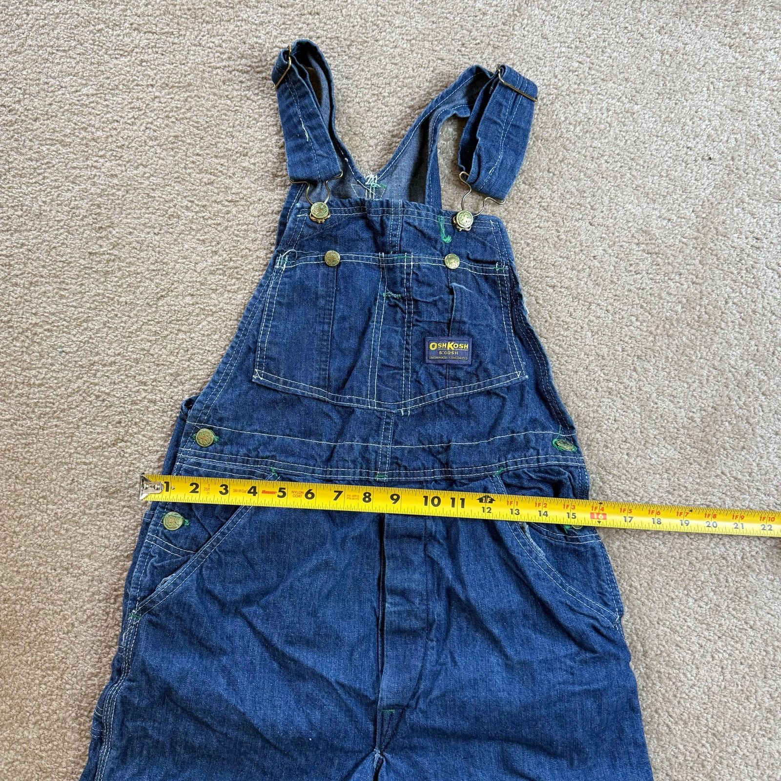 Oshkosh Vintage Sanforized Union Made OshKosh B’Gosh Denim Overalls Size US 32 / EU 48 - 9 Thumbnail