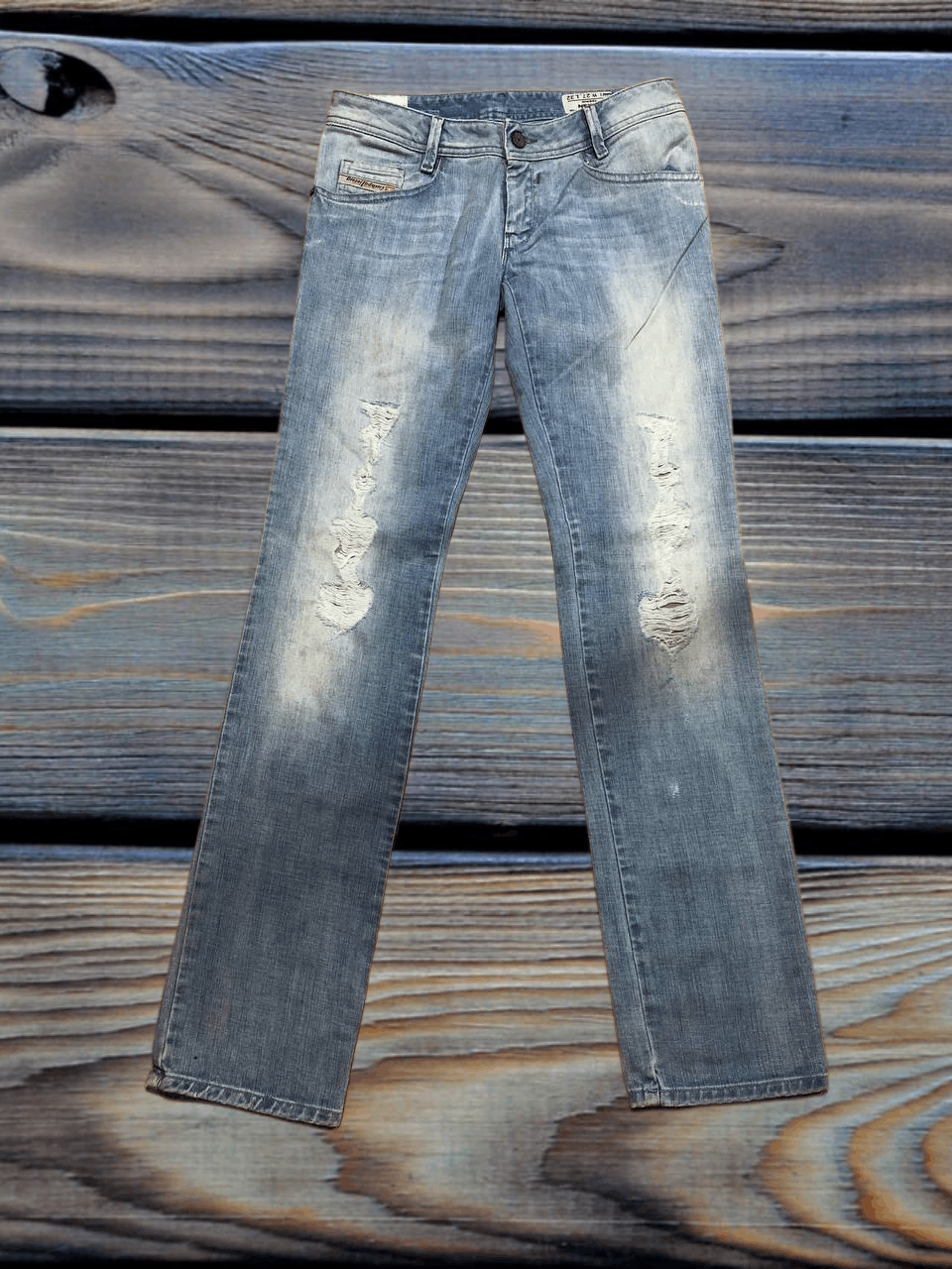 Diesel Diesel NEWZ Jeans Womens Blue Low Waist Straight Leg Denim Size 27" / US 4 / IT 40 - 1 Thumbnail
