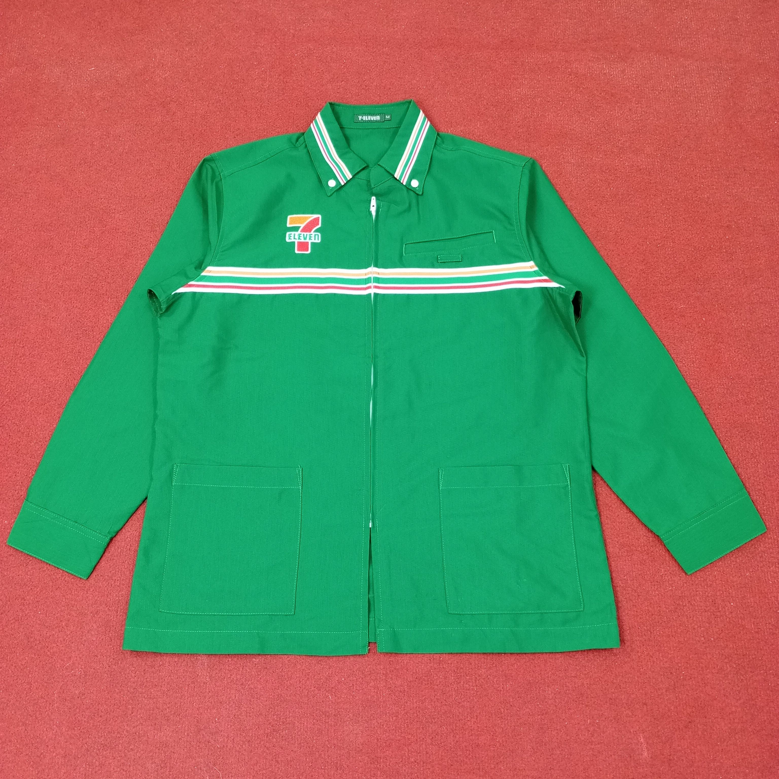 Vintage 7 Eleven Japanese Workwear Uniform Jacket c249n52 Size US M / EU 48-50 / 2 - 1 Thumbnail