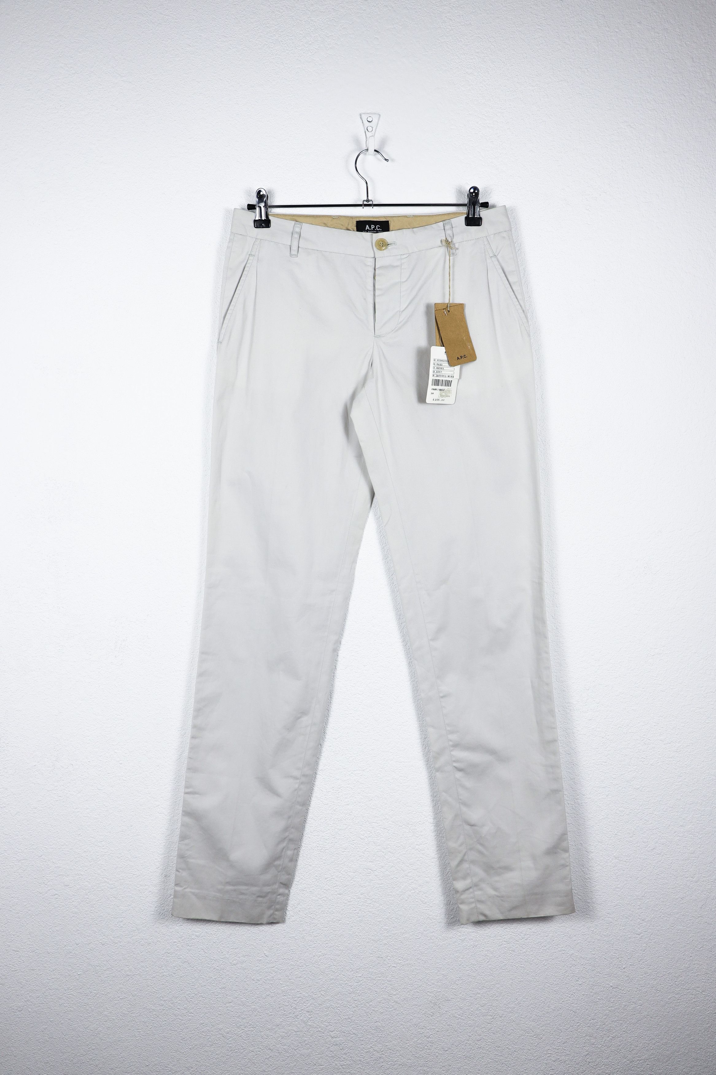 Womens A.P.C. Gray Chino Pants Trousers 38 size Y2K